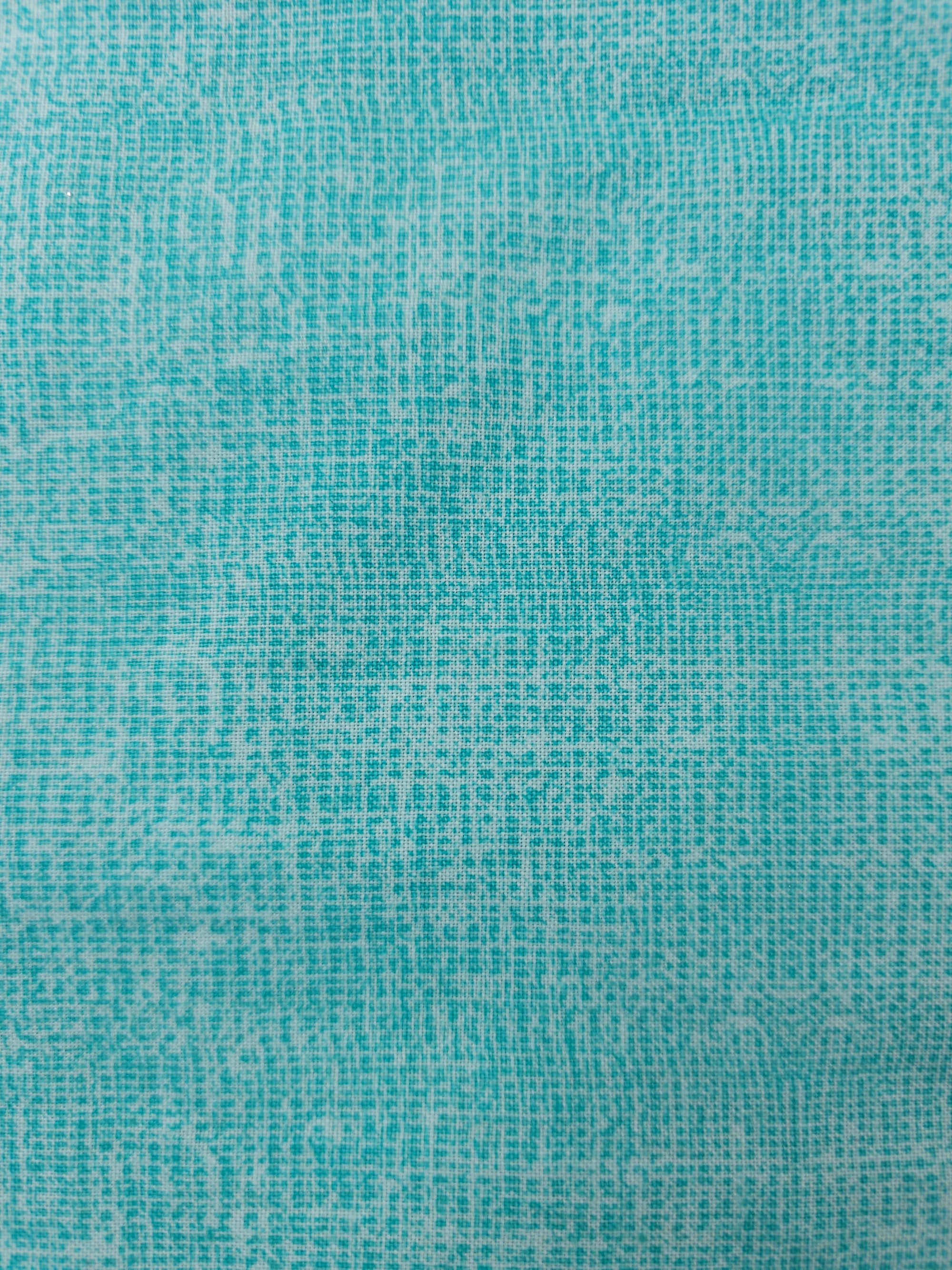 Turquoise splash Cotton- 1.8m piece