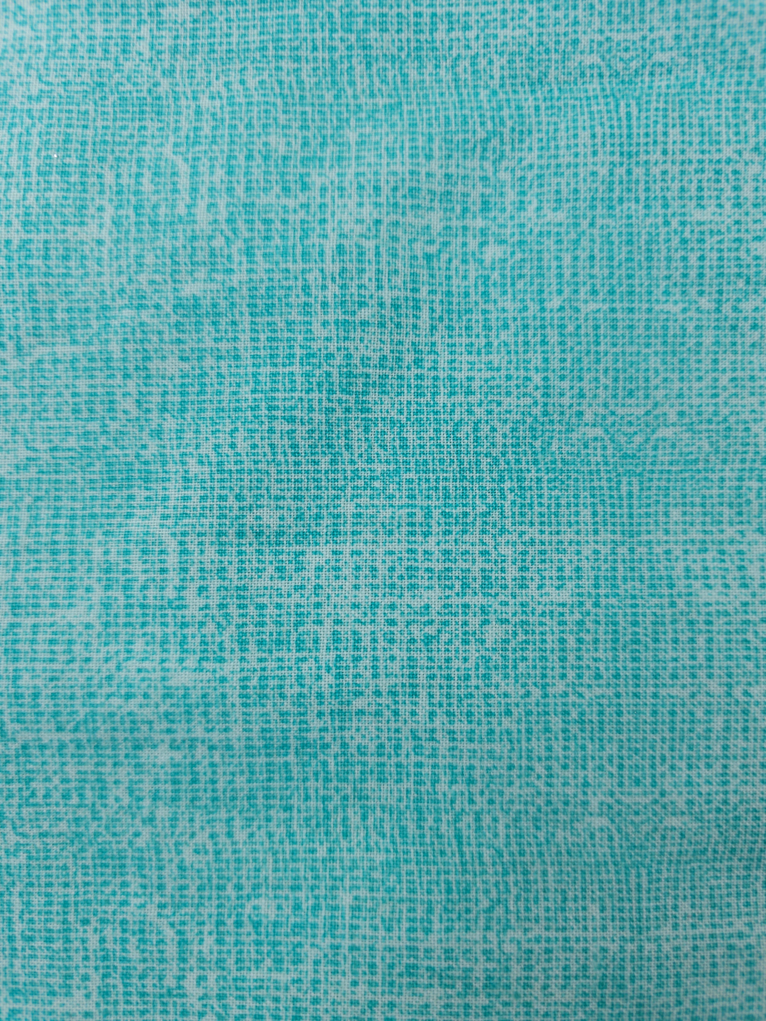 Turquoise splash Cotton- 1.8m piece