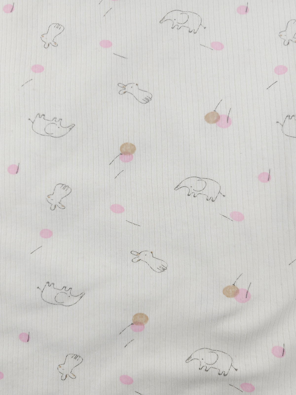Little bunnies and elephants Tubular Ribbing (Various sizes)