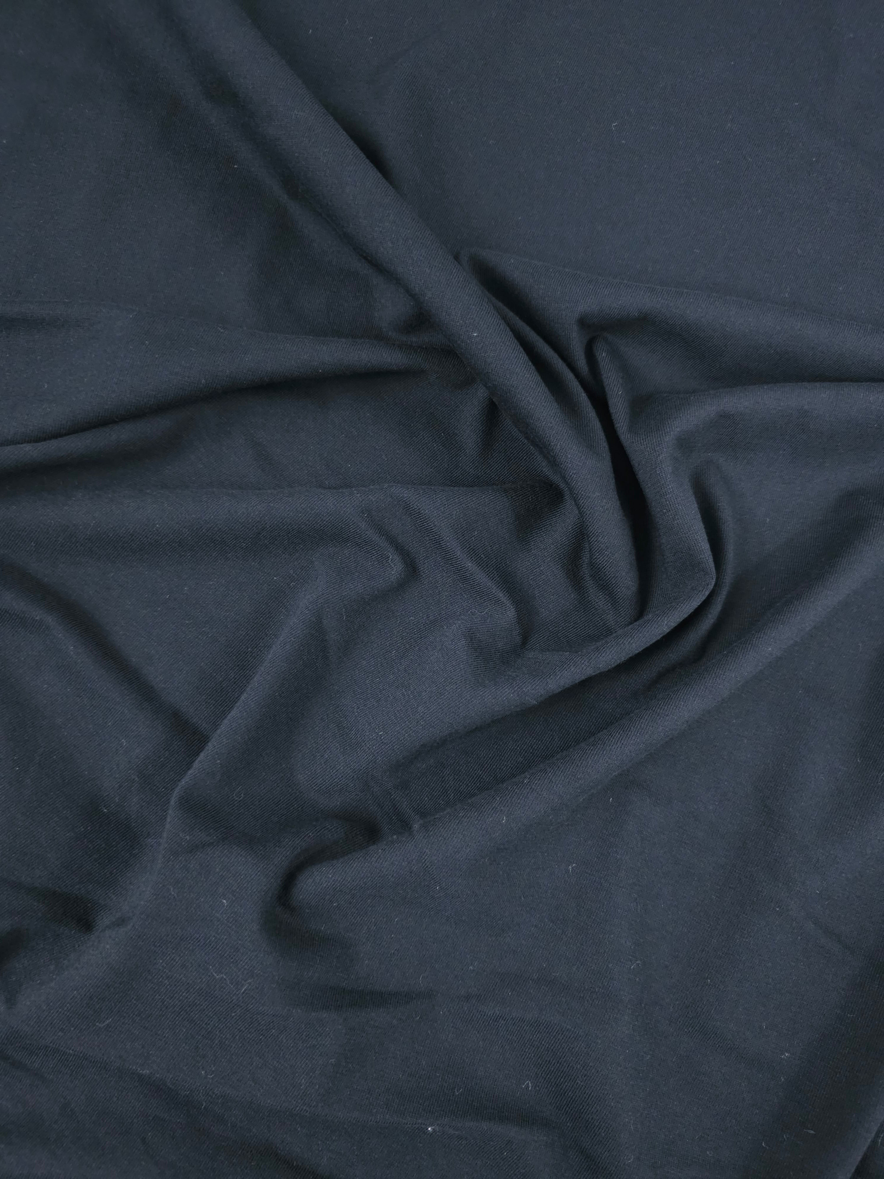 Black Cotton Jersey