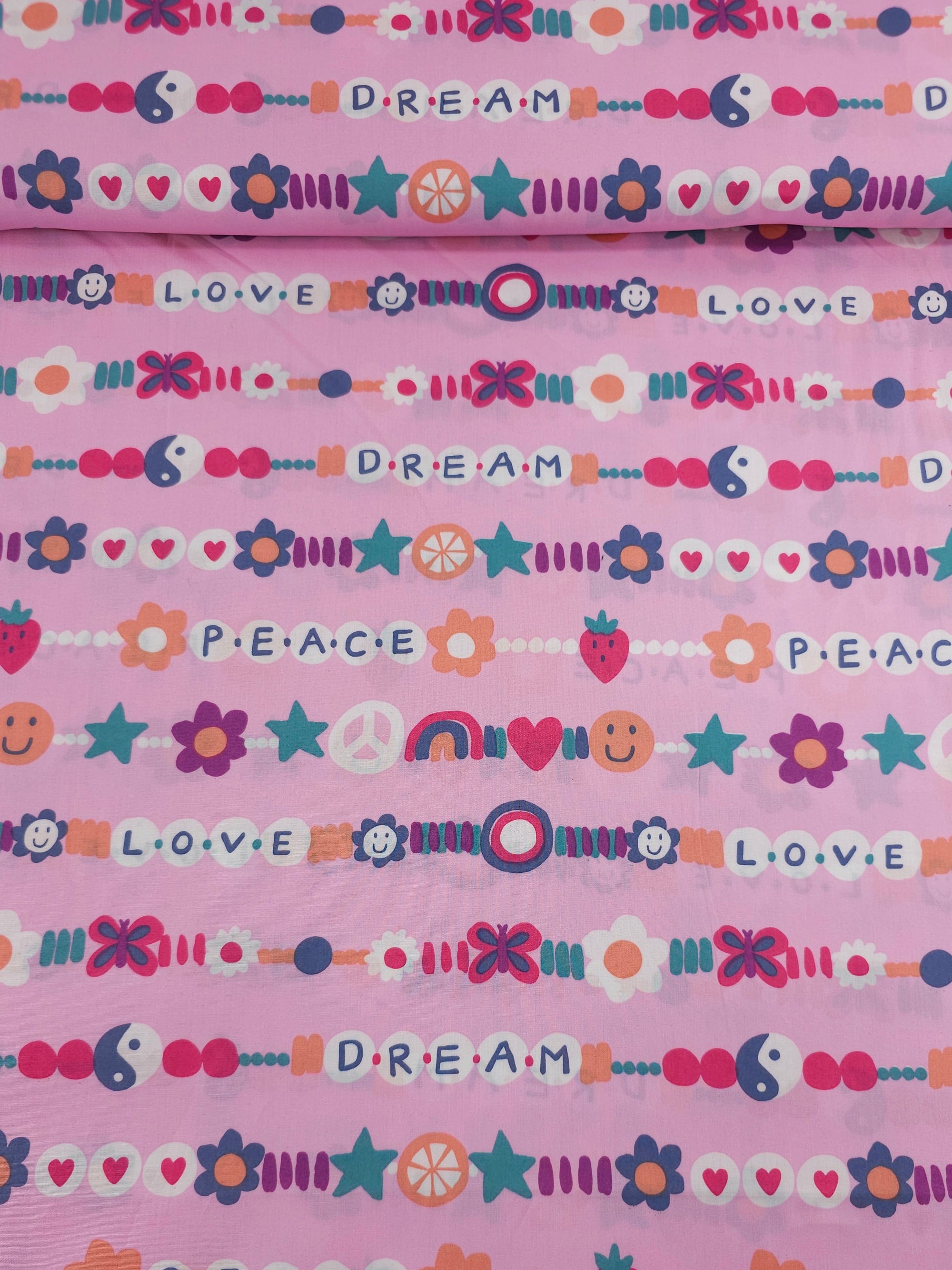 Pink Friendship Chain 100% Cotton 60"