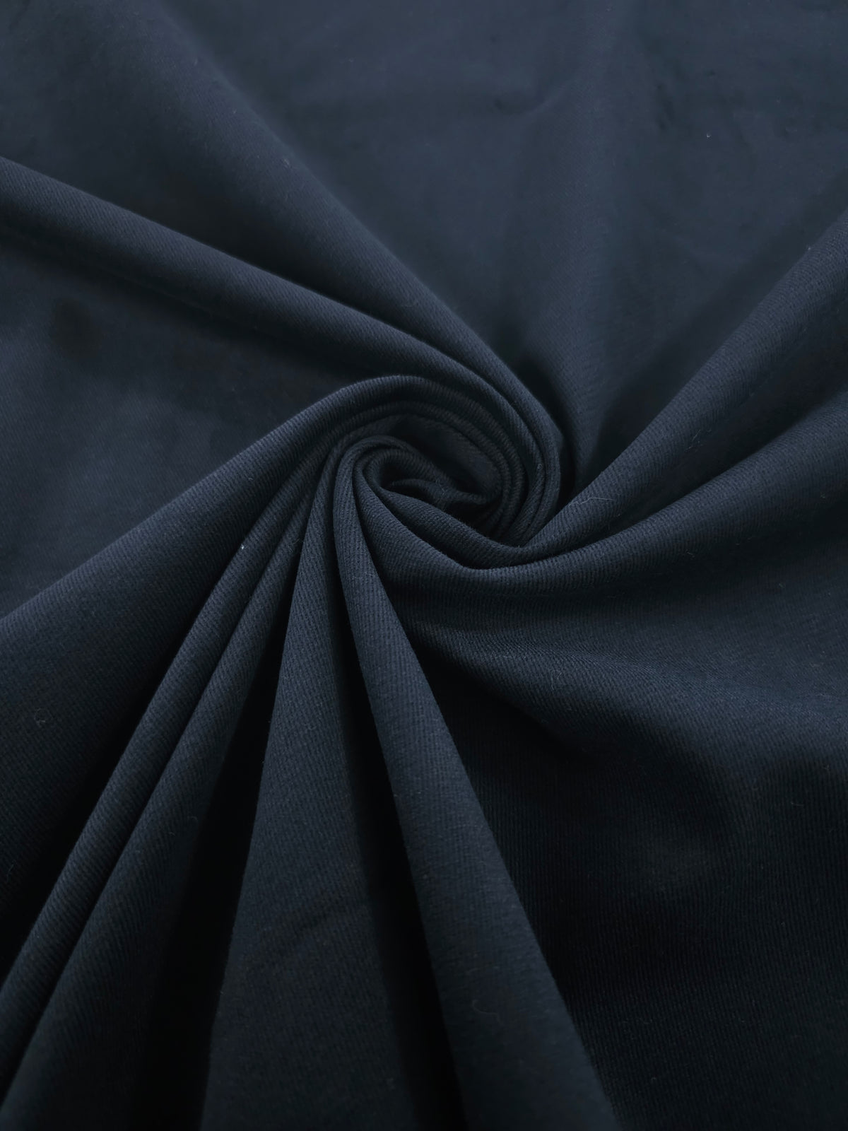 Black Brushed Cotton Twill