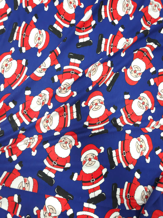 Dark Blue Santa Viscose Jersey