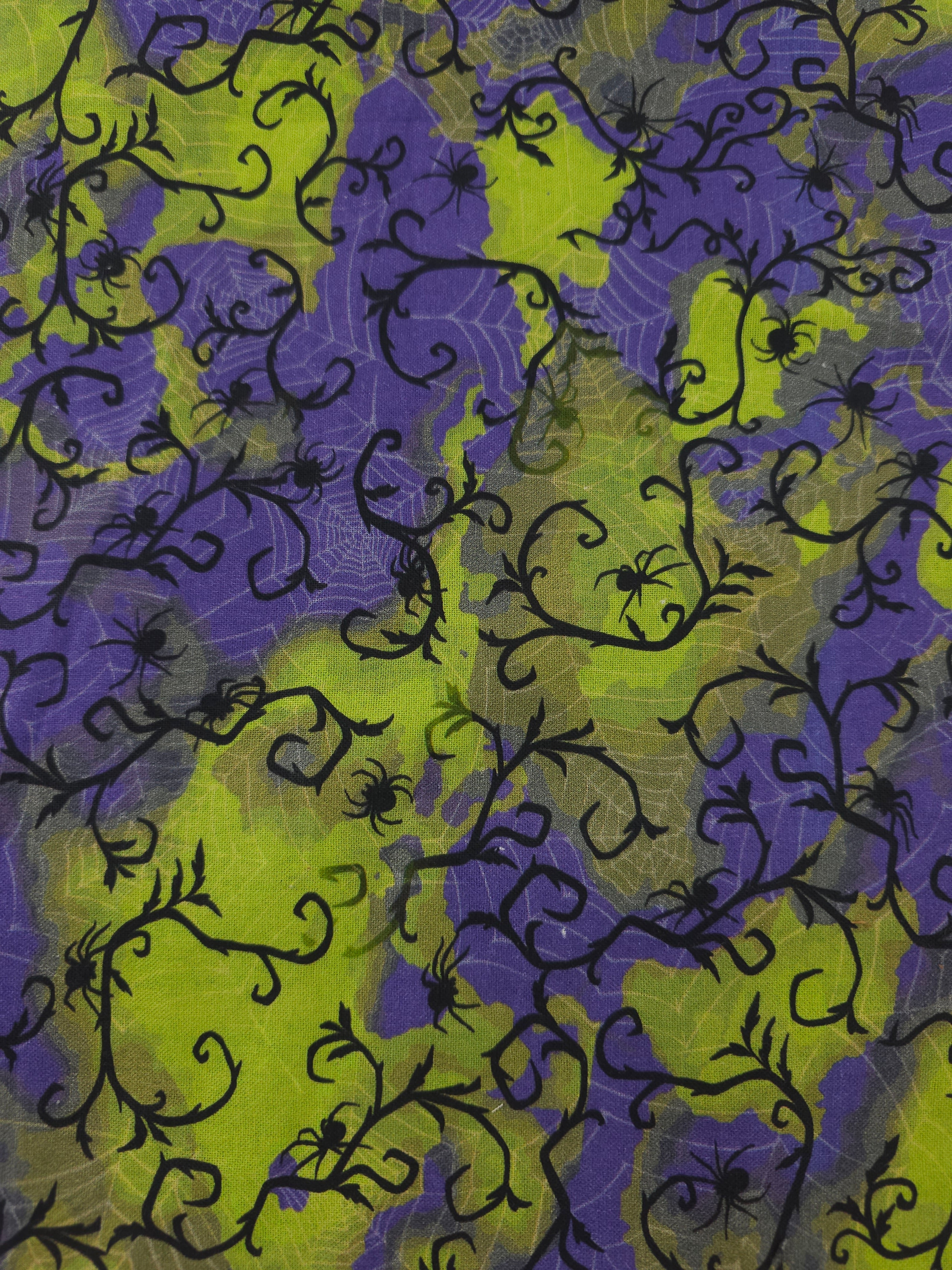 Halloween spider Cotton- 2m piece