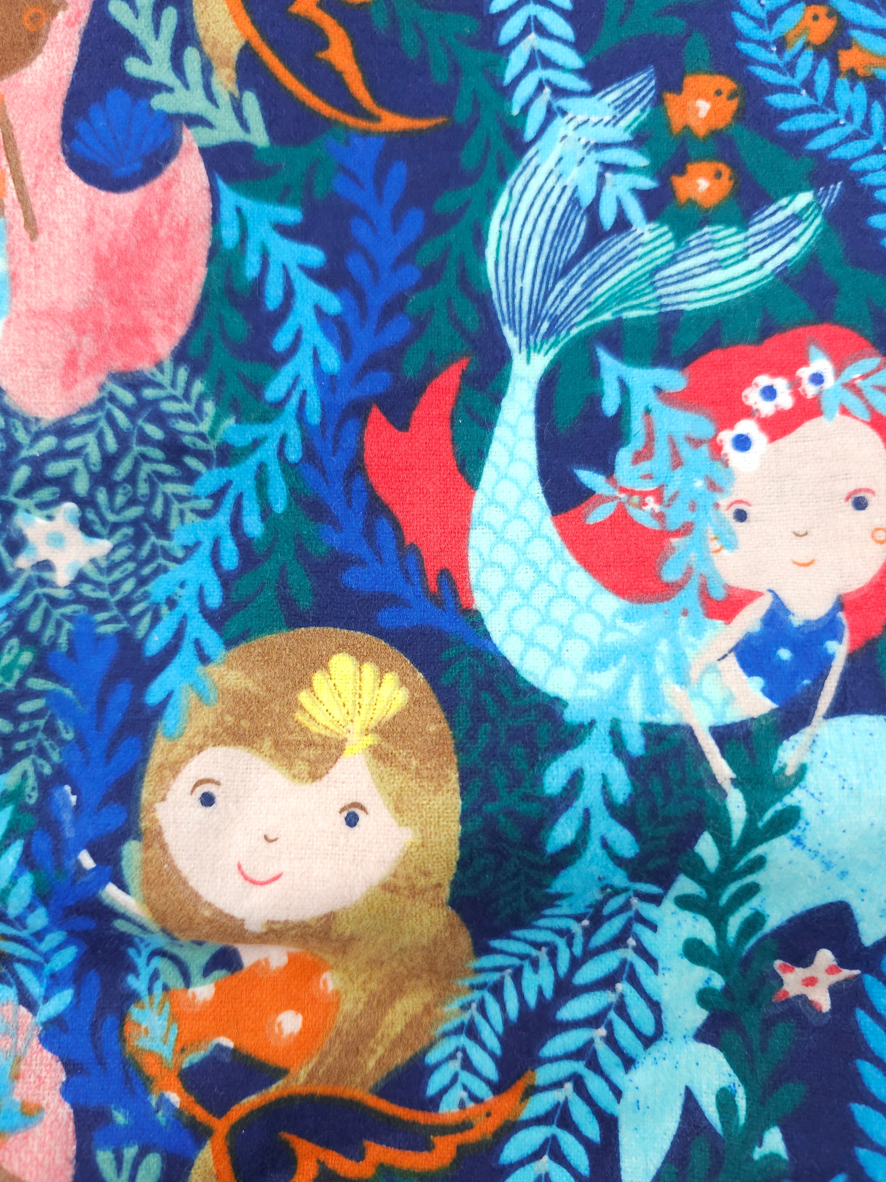 Mermaid Castles Cotton flannel- 2.9m piece