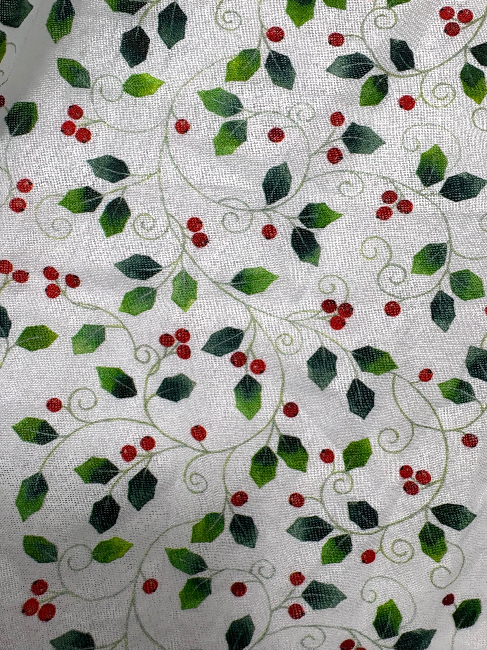 Cherries! 100% Cotton - 3.3m Piece (Damage on image)