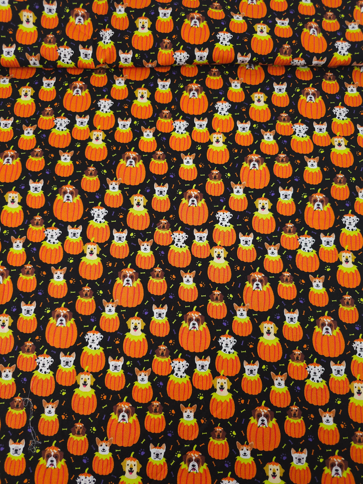 Pumpkin Puppies 100% Cotton