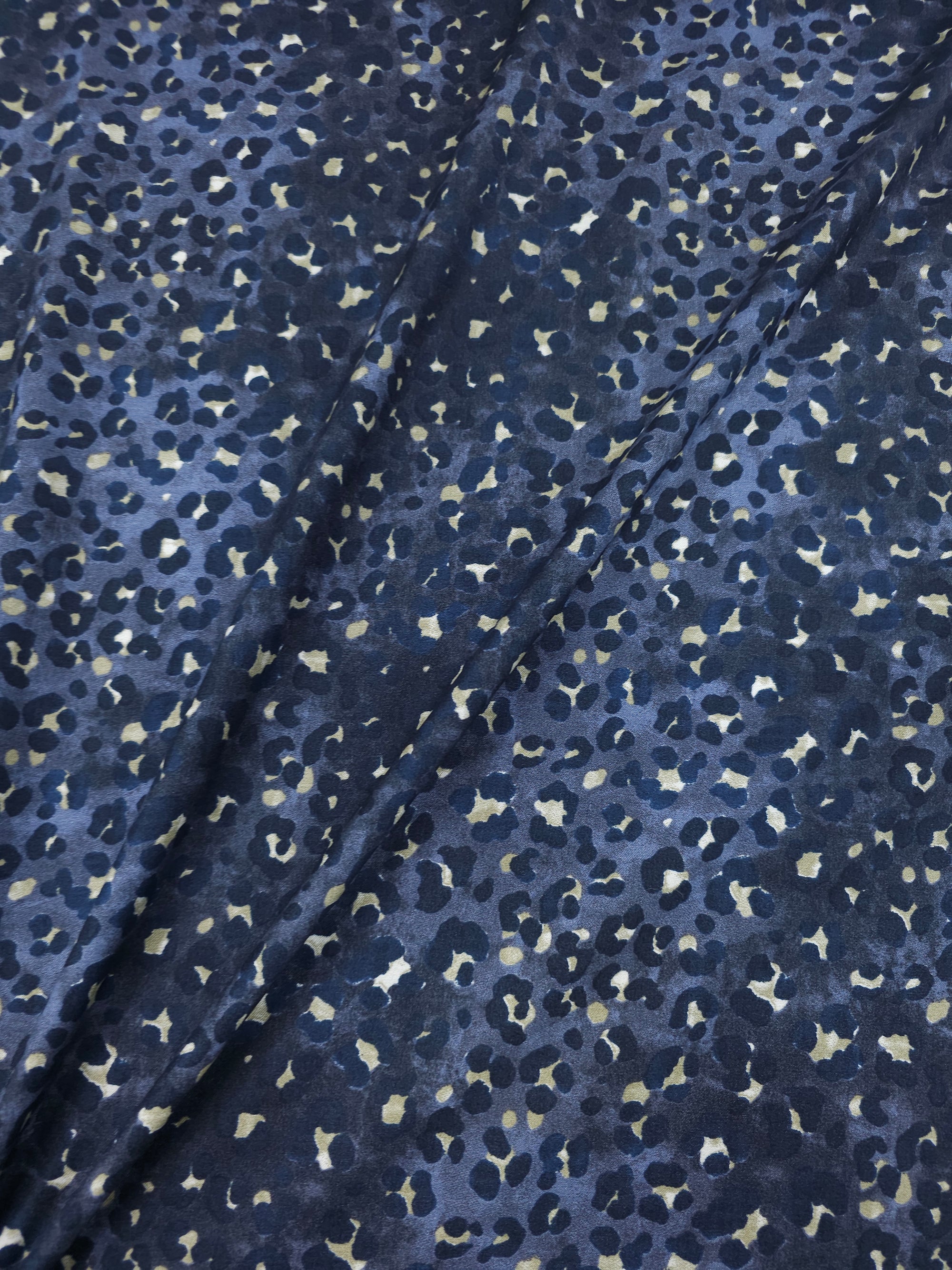 Hale Blue Leopard Mediumweight Viscose