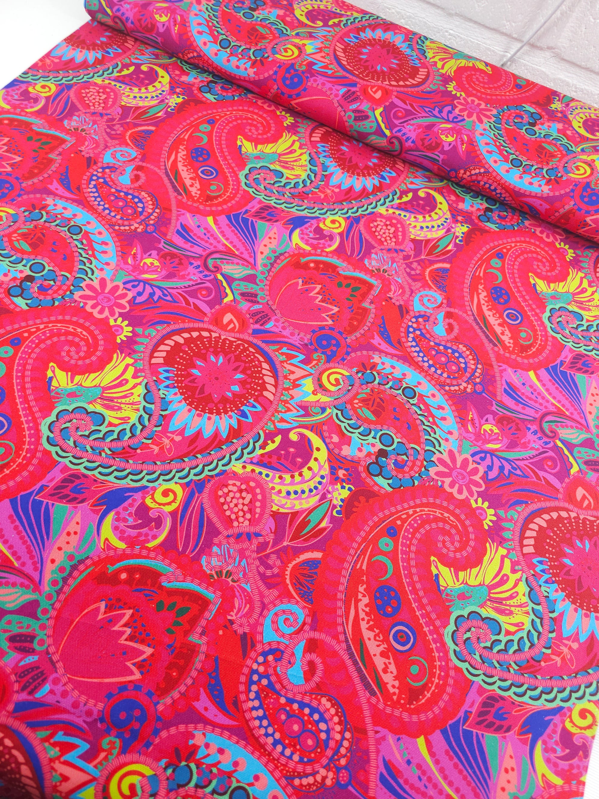 Summer Paisley Fiesta Canvas Cotton