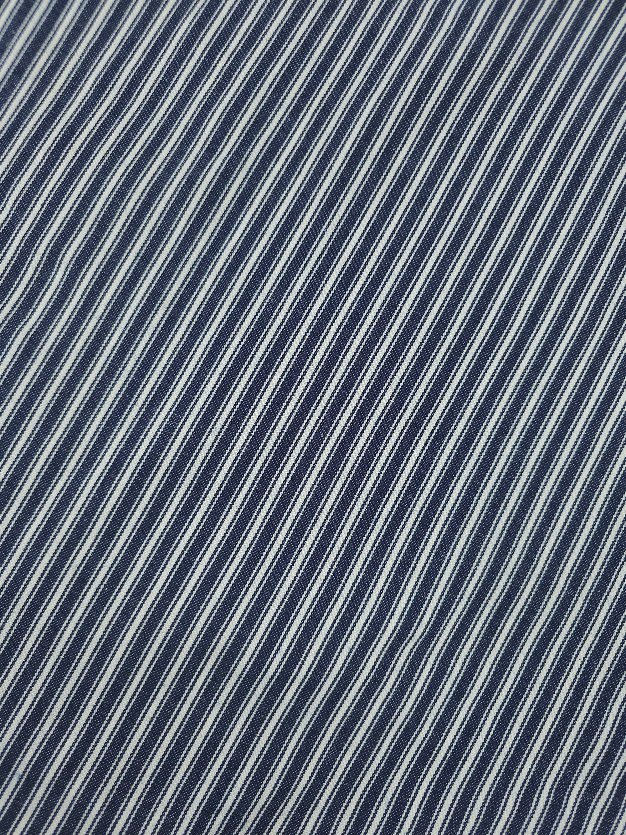 Navy Stripe Denim