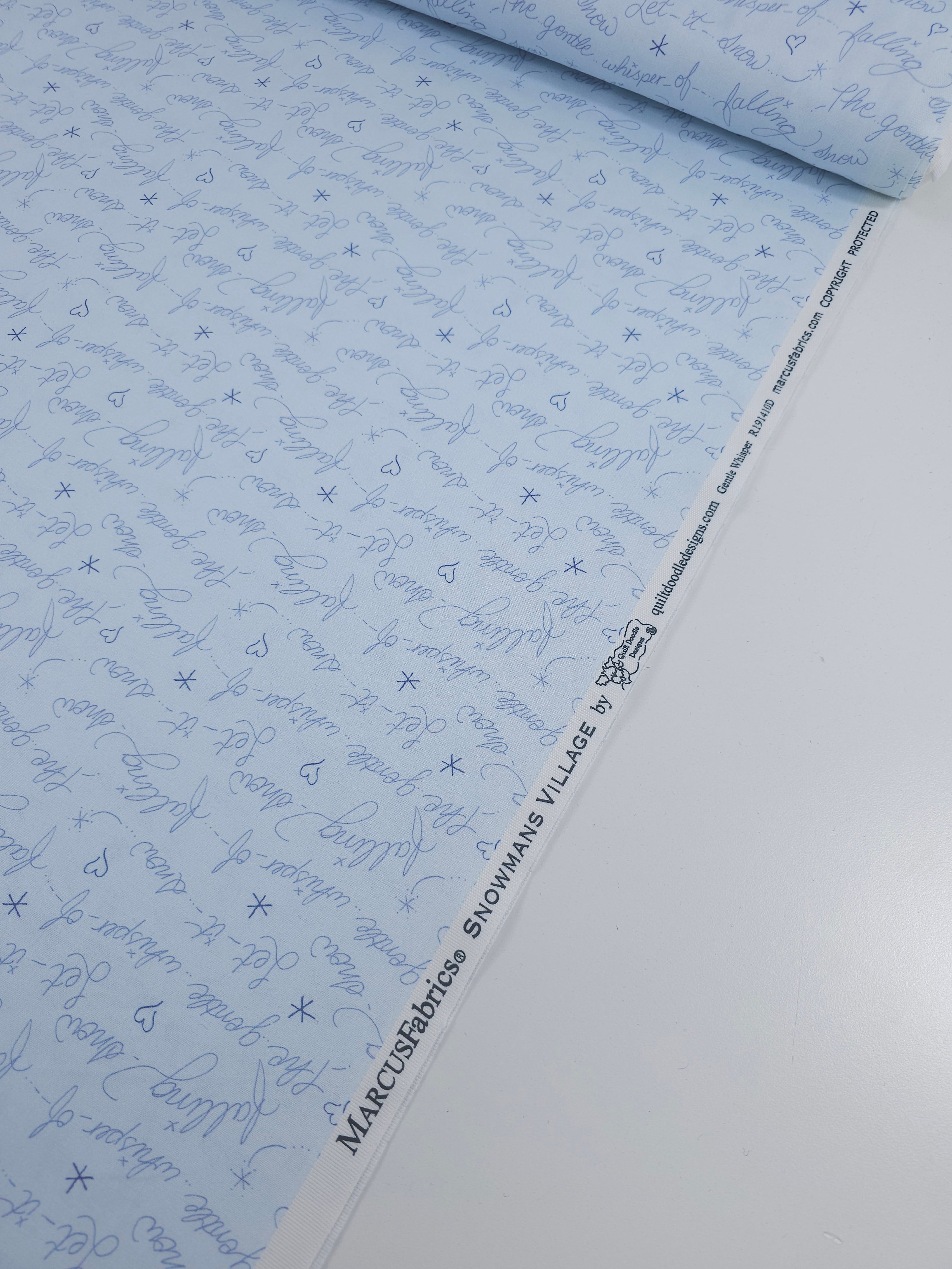 Let It Snow Gentle Whisper 100% Cotton