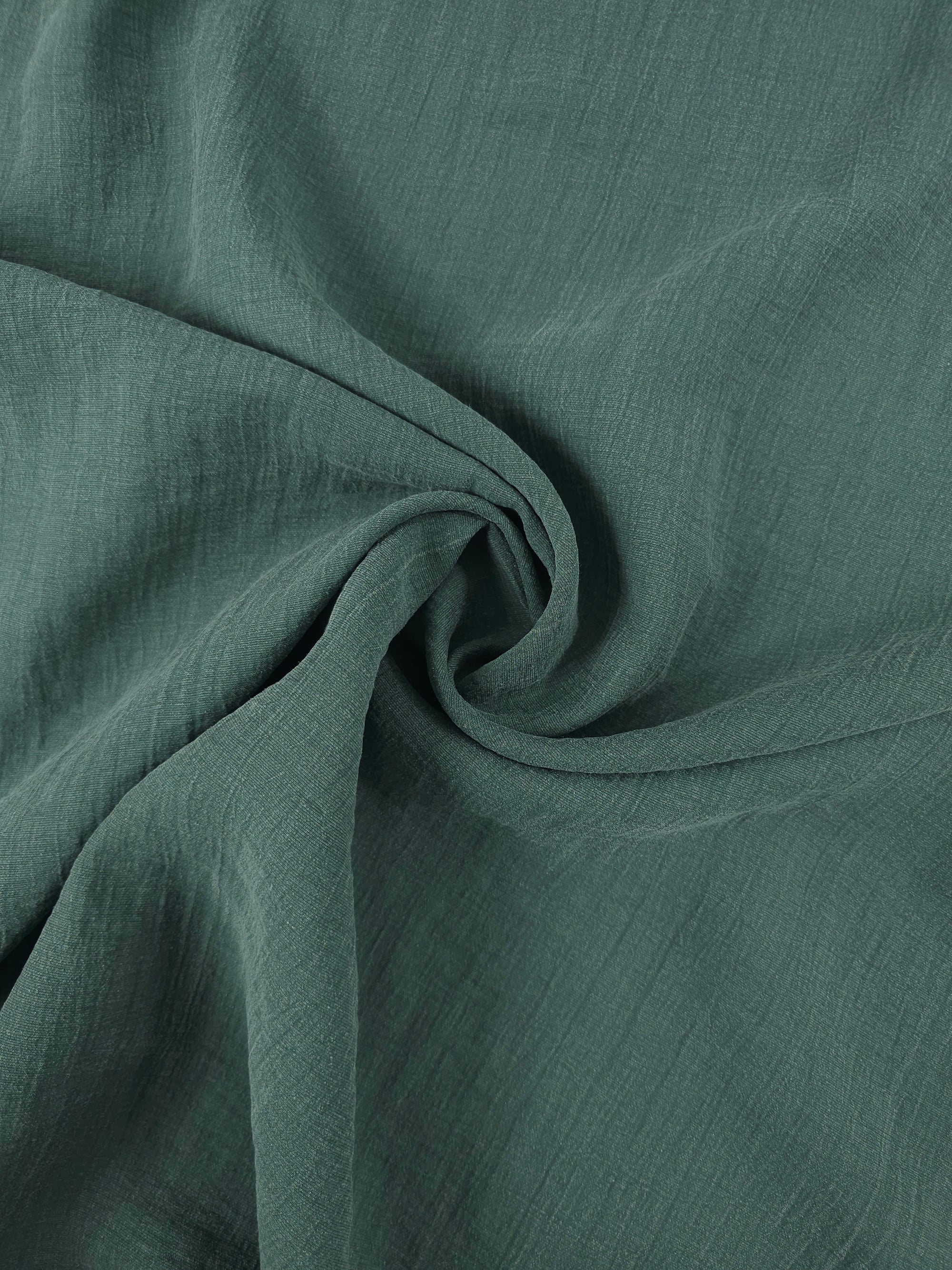 Pine Green Crinkle Cupro