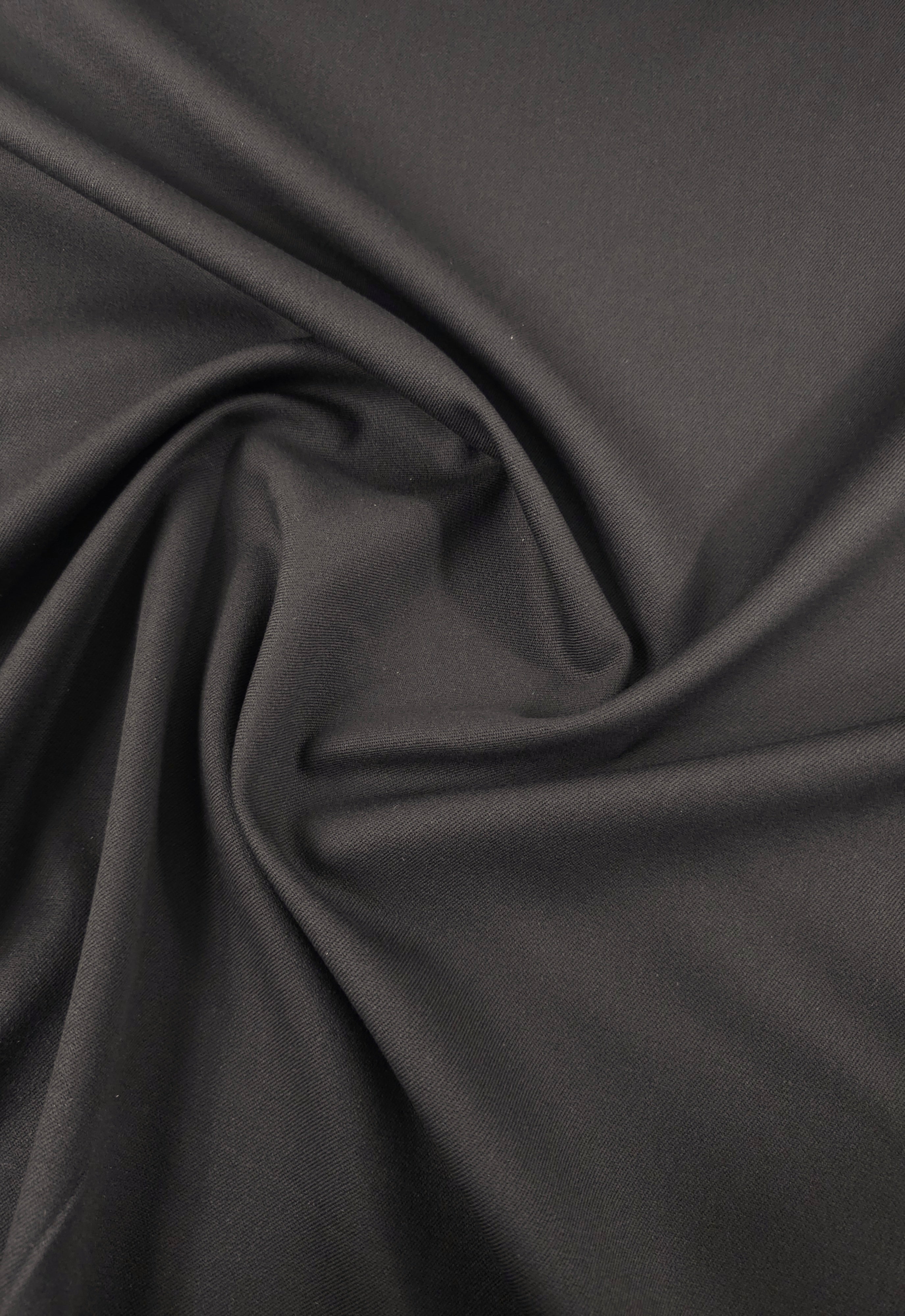 Ultra Dark Brown Stretch Cotton Twill