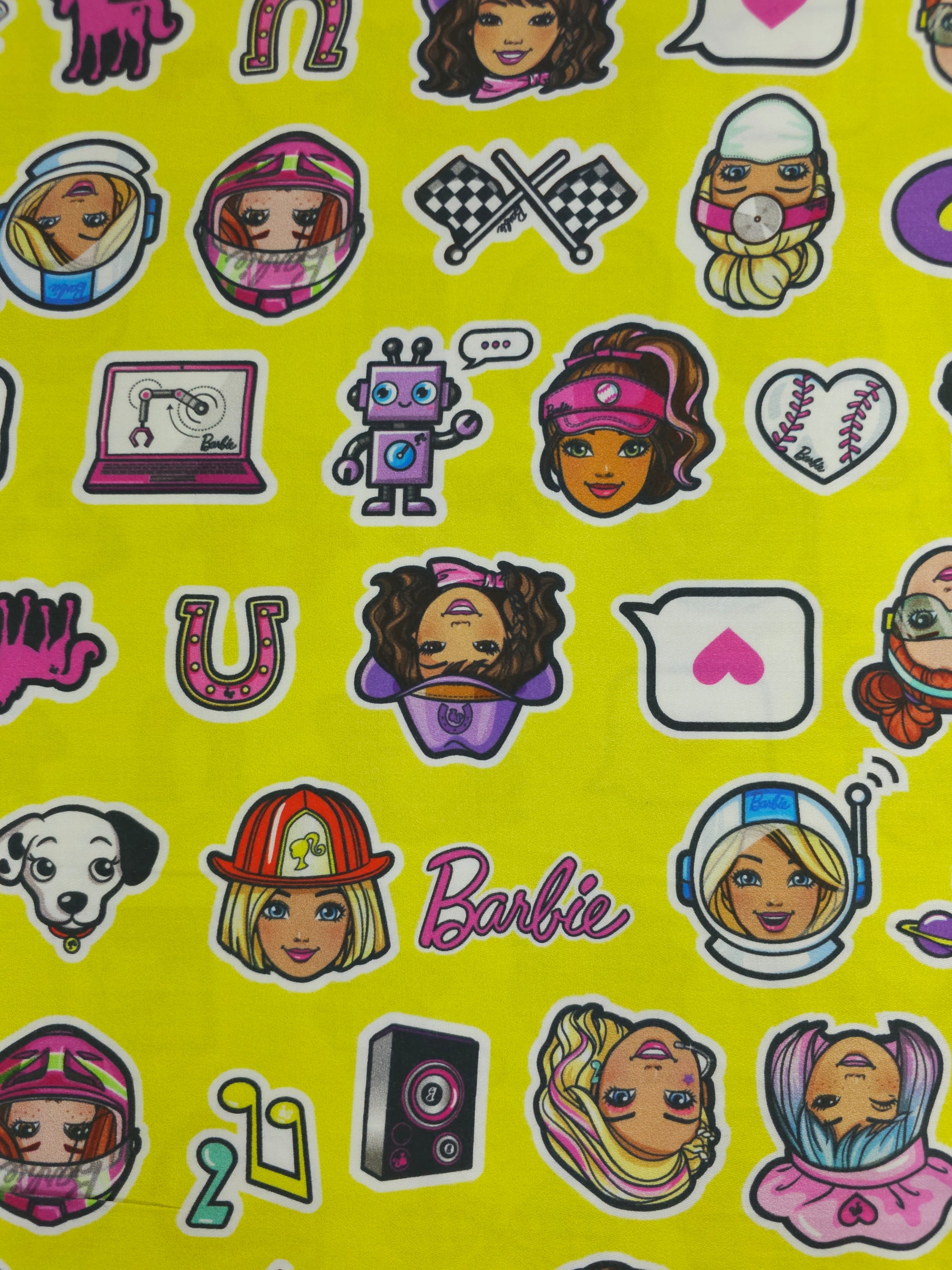 Barbie and Friends Cotton Sateen 74" *EXTRA WIDE*