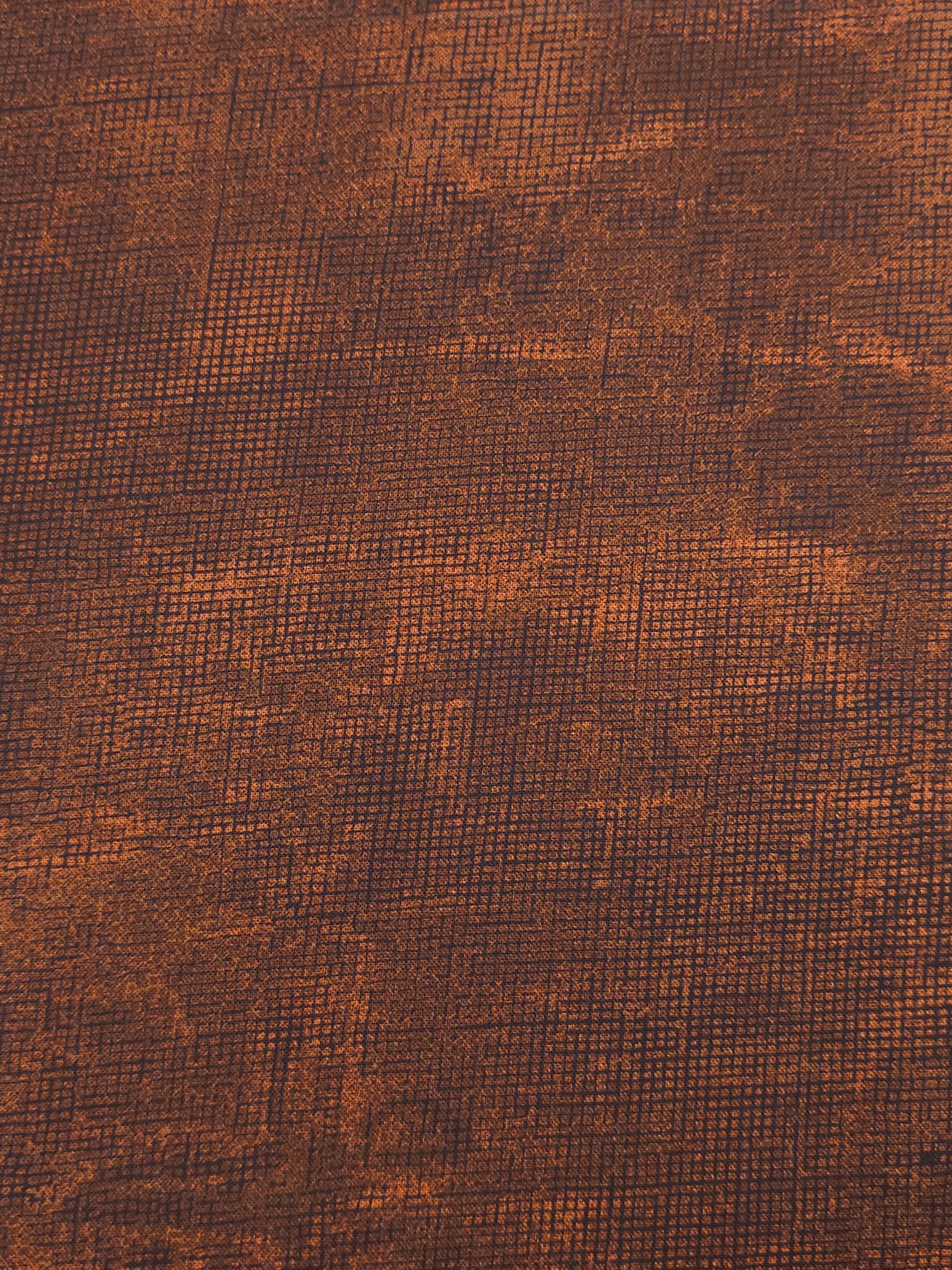 Rustic Brown Smudge Grid 100% Cotton 108" - Robert Kaufman *EXTRA WIDE*