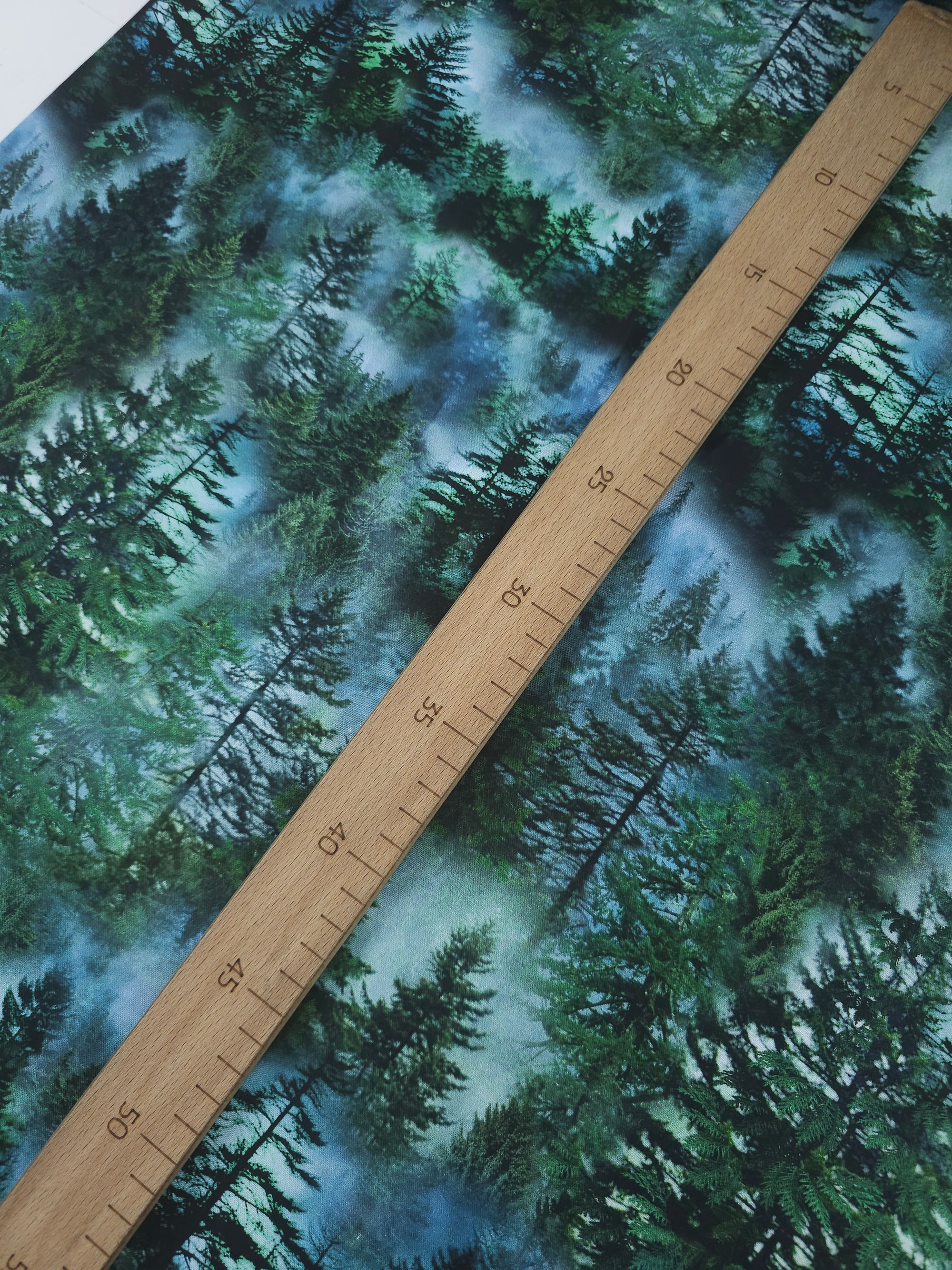 Smokey Forest Trees 100% Cotton