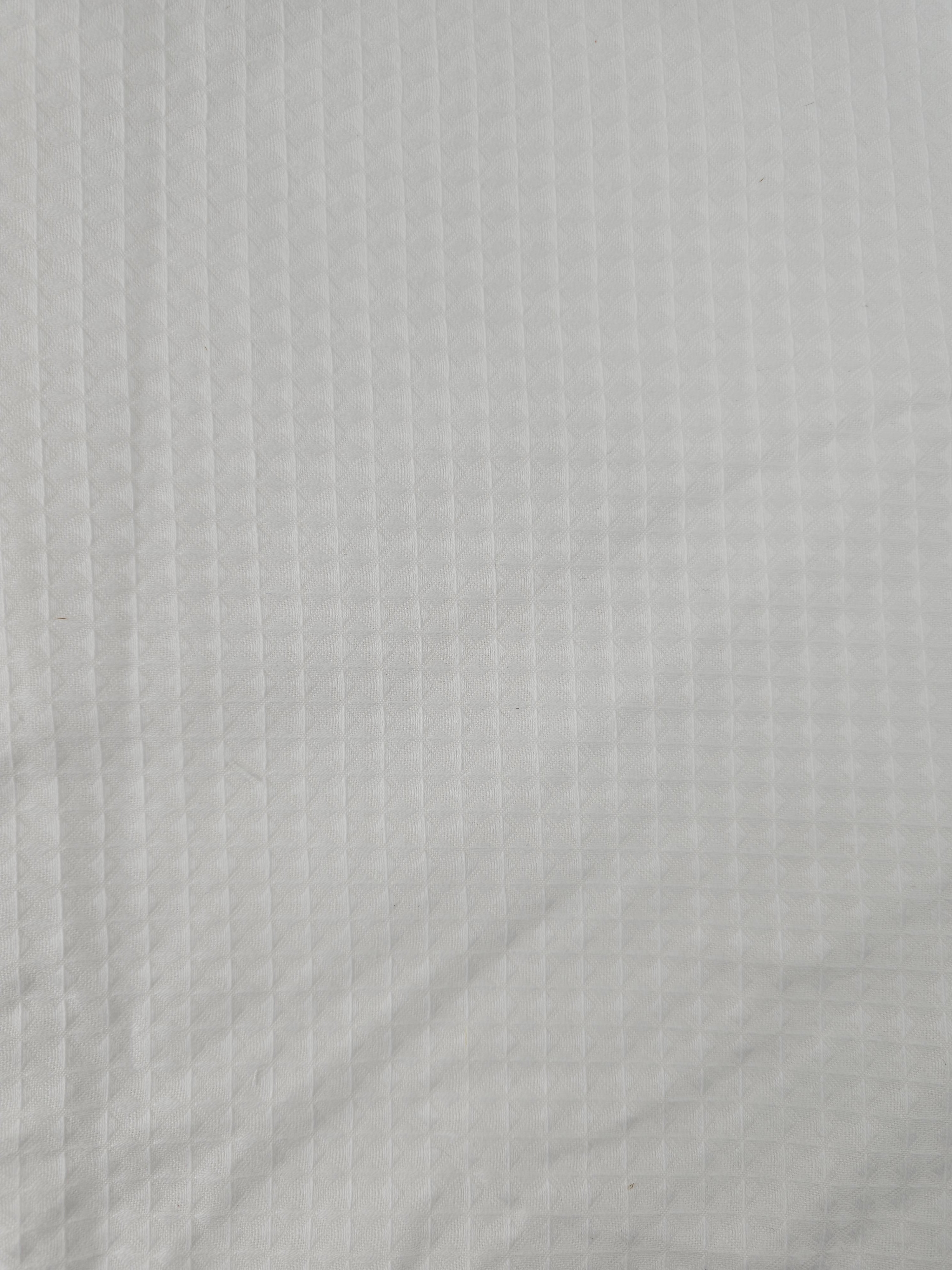White waffle Fabric- 0.8m piece