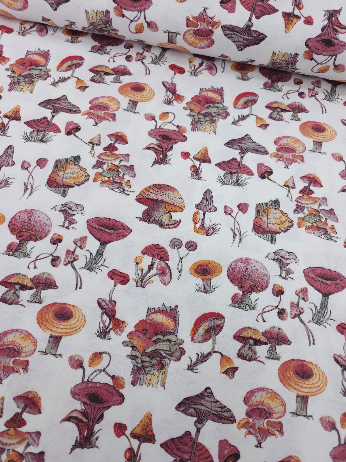 Wild Mushroom Patch Lightweight Flannel Cotton - Joann