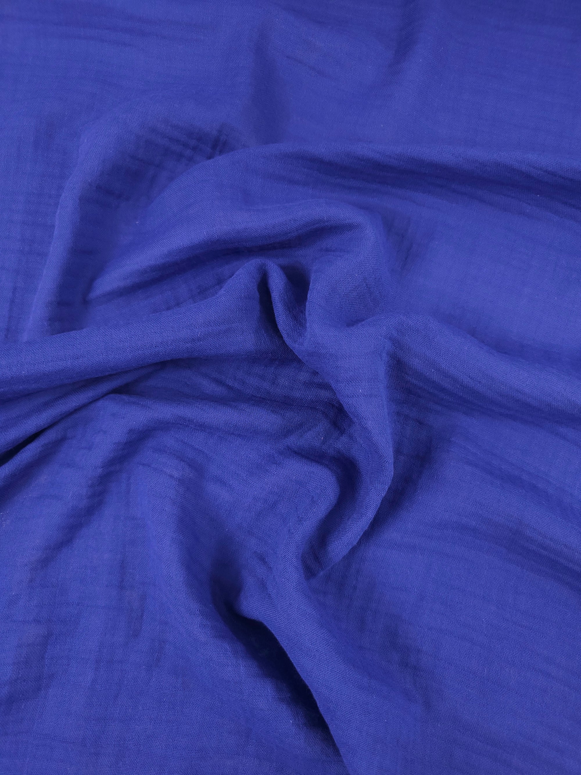 Cobalt Blue Double Gauze