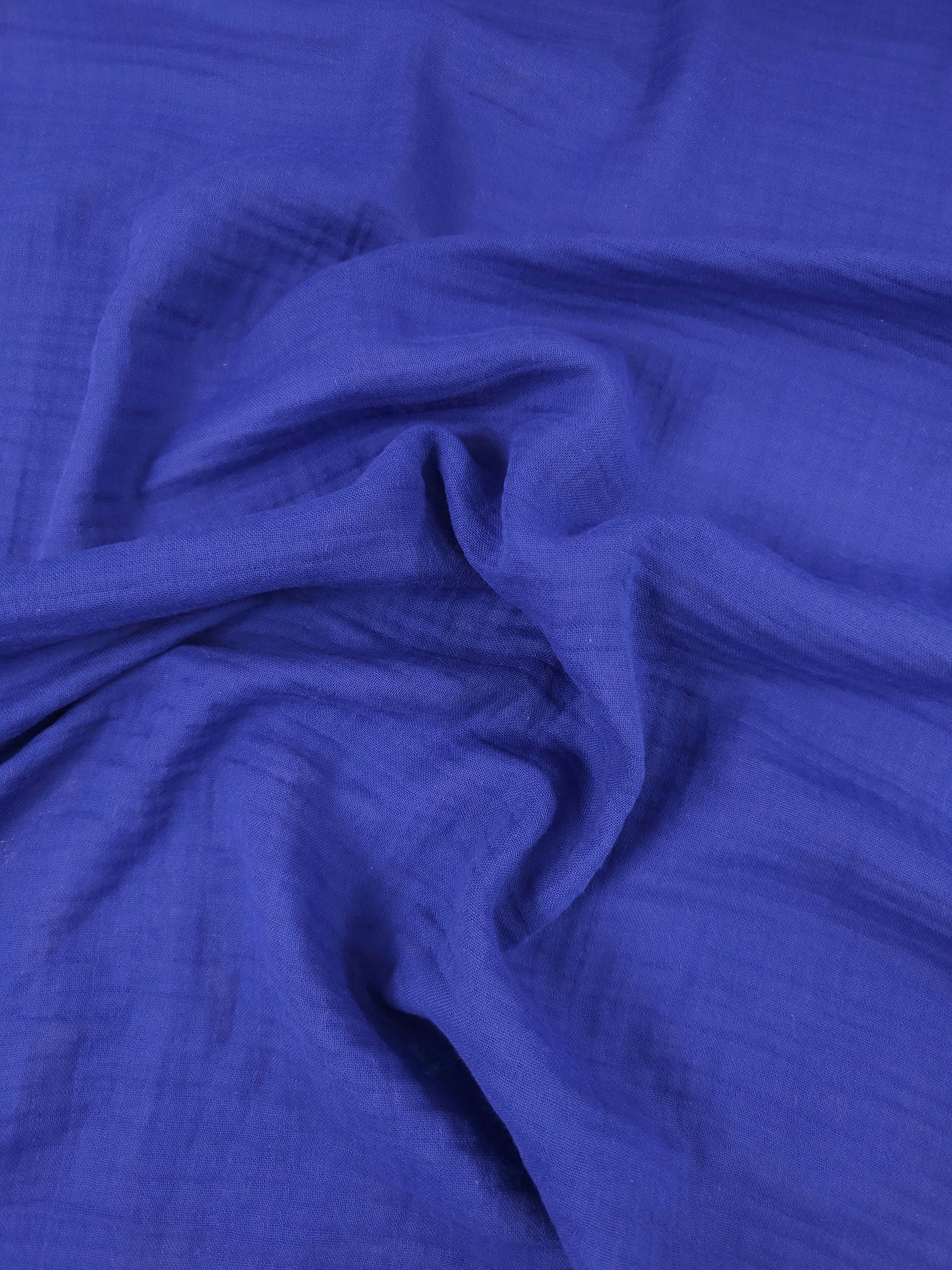 Cobalt Blue Double Gauze