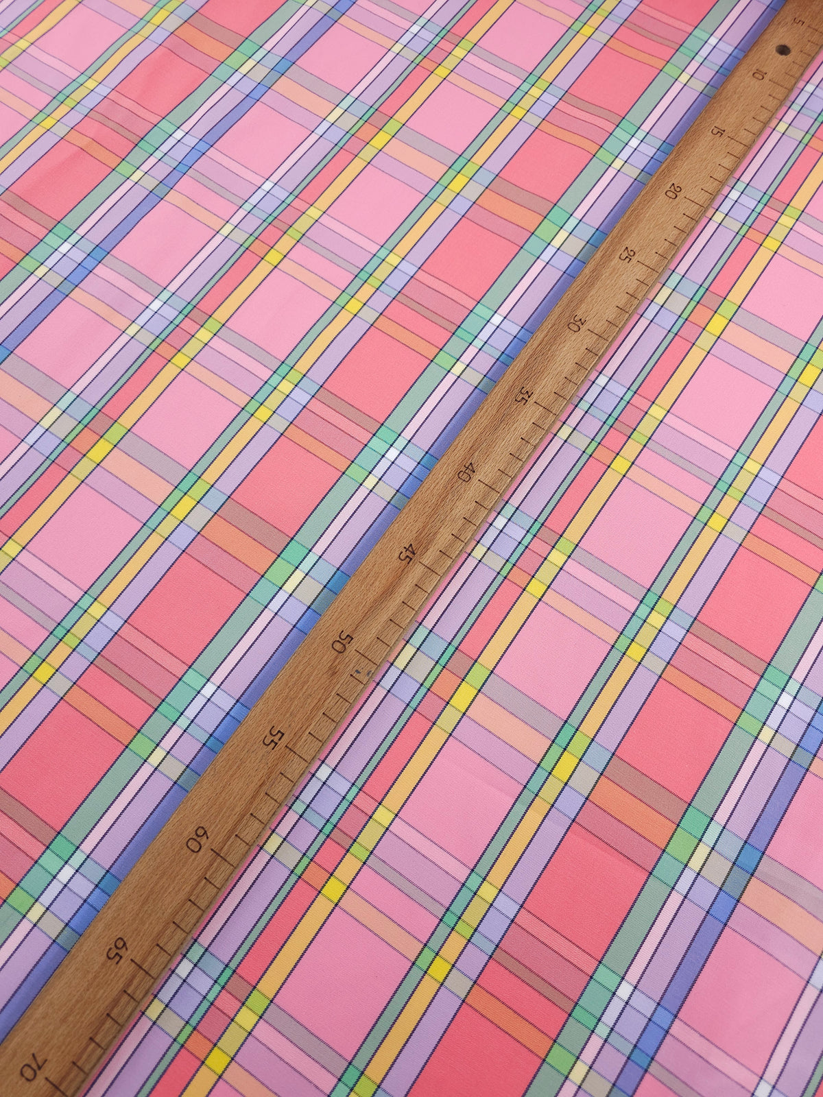 Retro Pop Tartan Mediumweight Cotton Poplin Twill