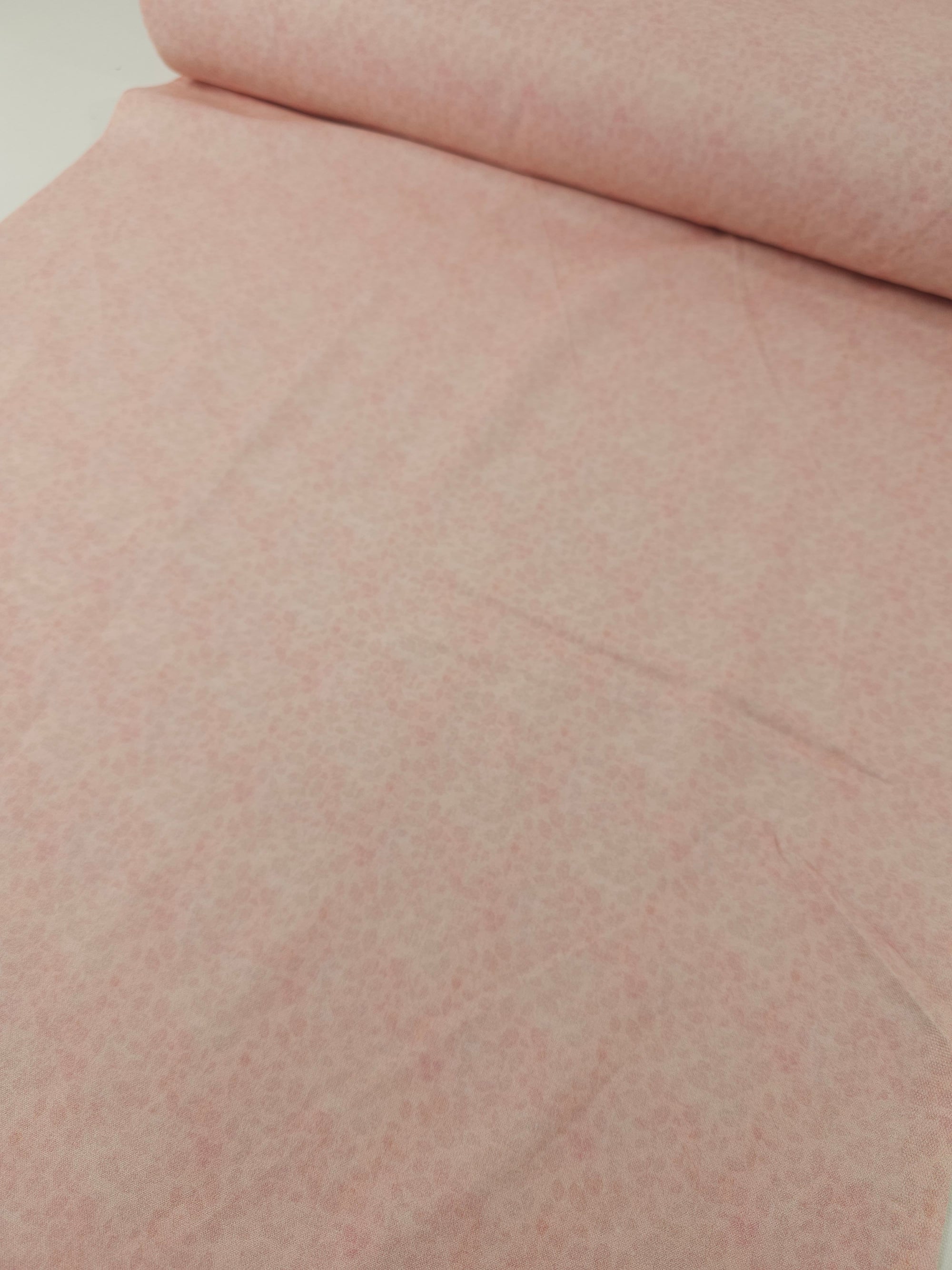 Baby Pink Smudge Leaf 100% Cotton