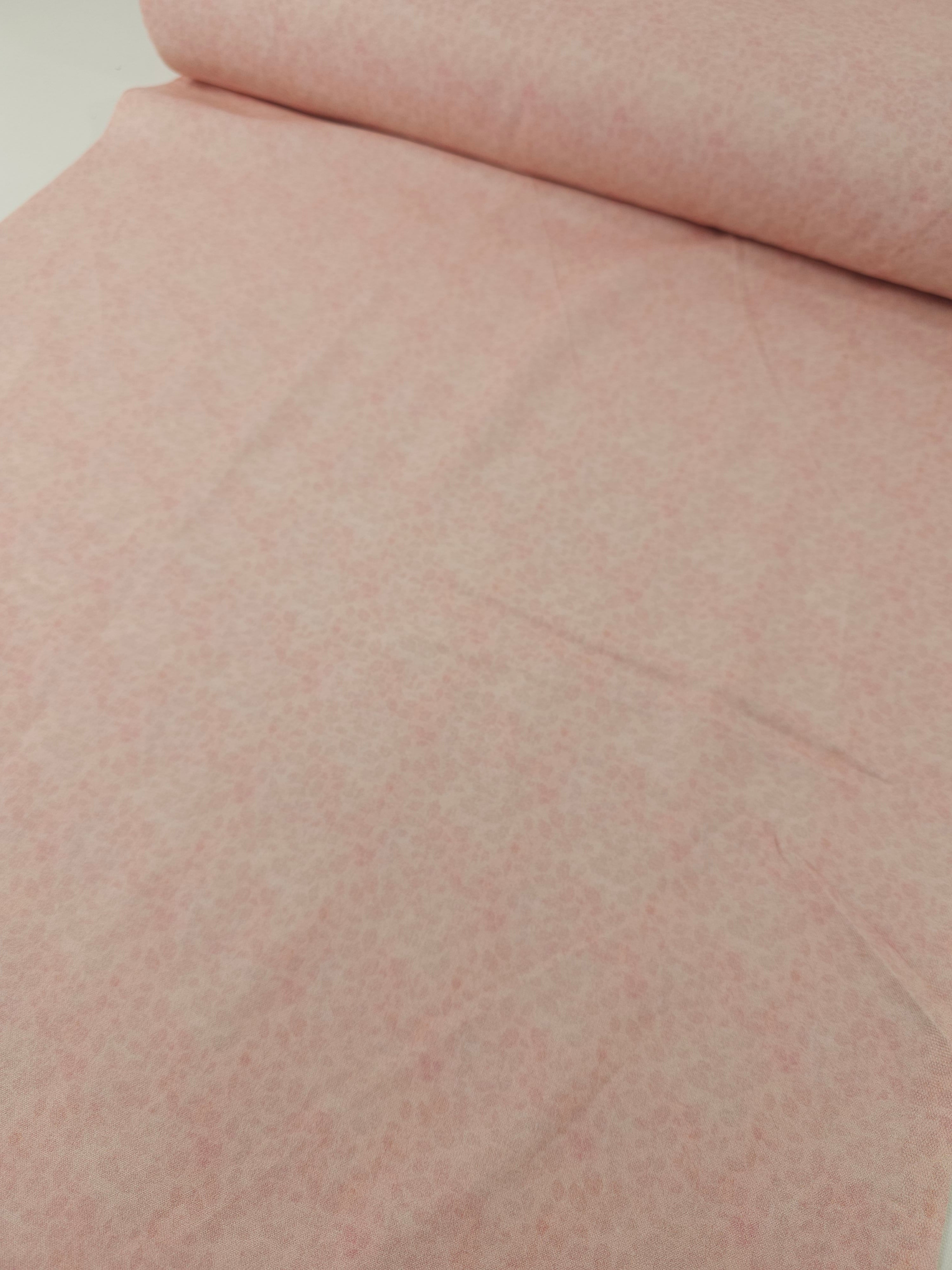 Baby Pink Smudge Leaf 100% Cotton