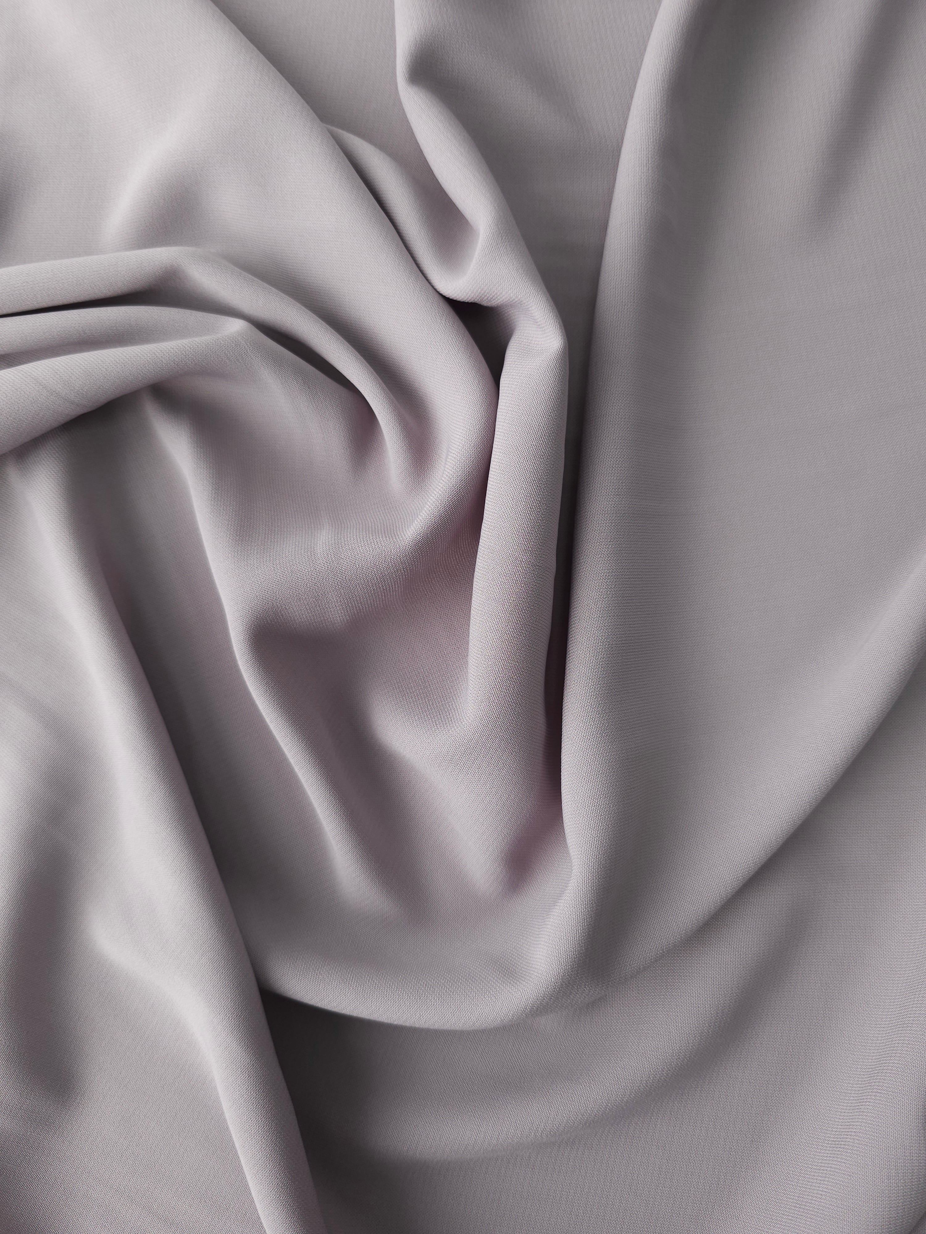 Grey Viscose Crepe