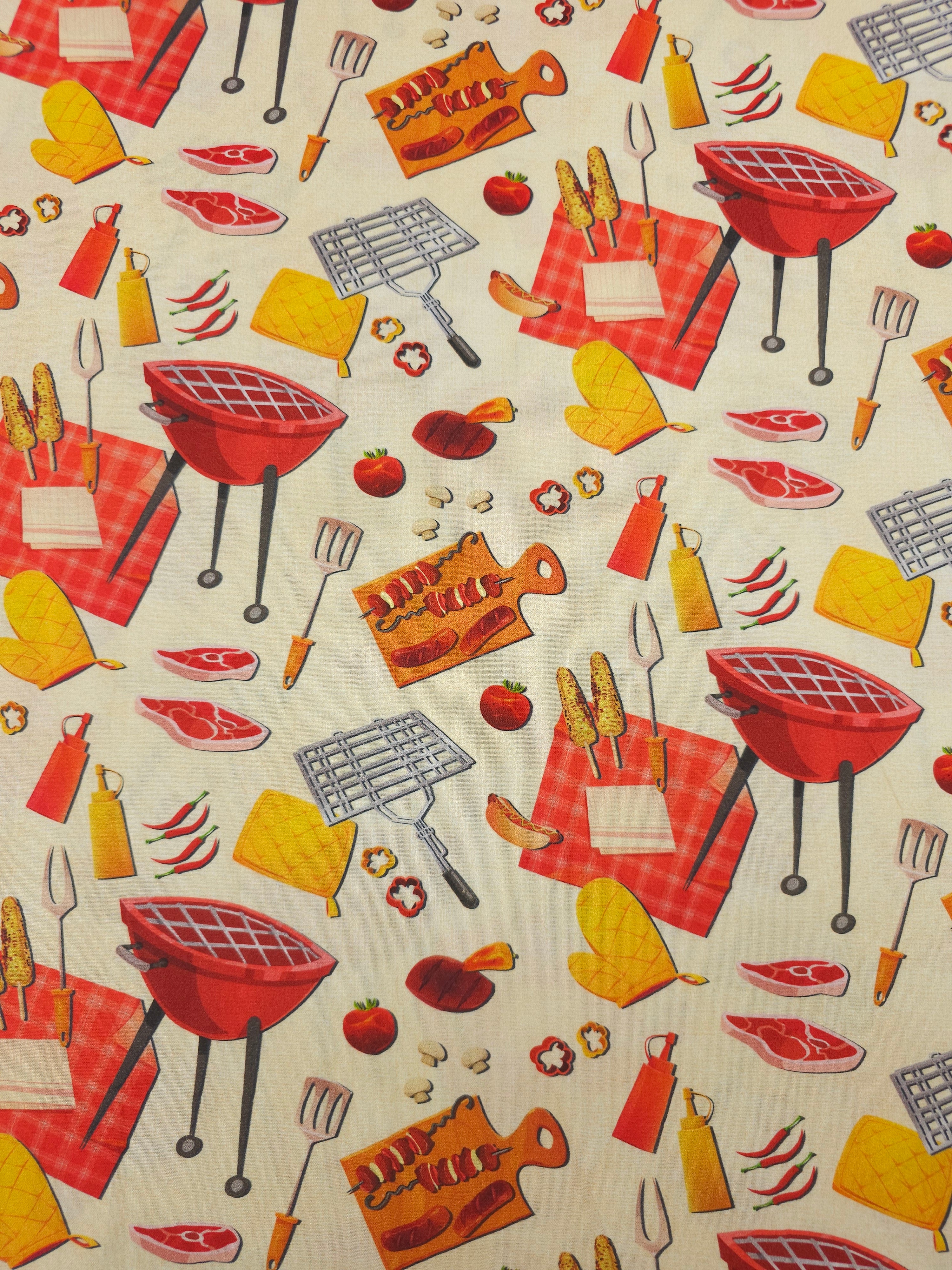 Backyard BBQ 100% Cotton
