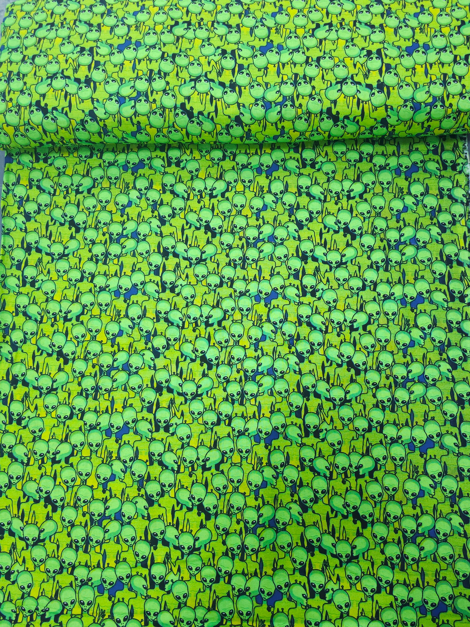 Green Alien Buddies 100% Cotton