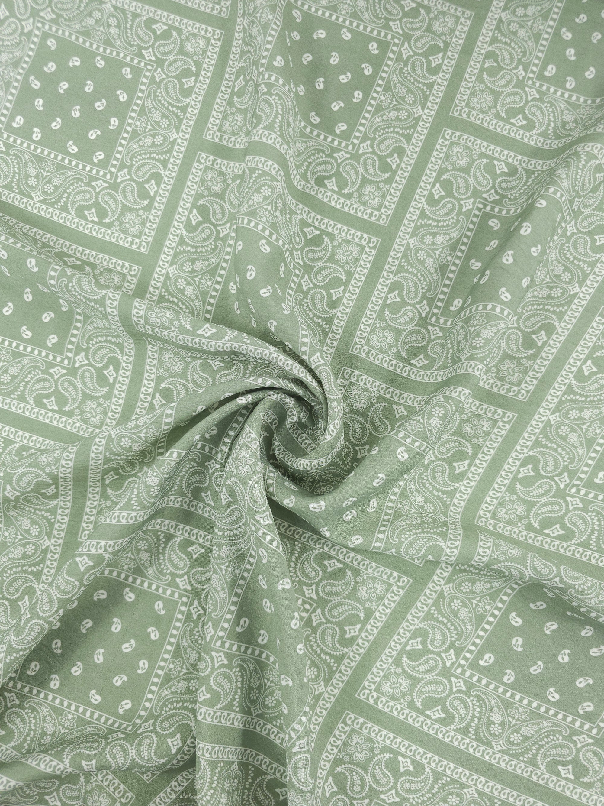 Sage Bandana Square Modal Viscose