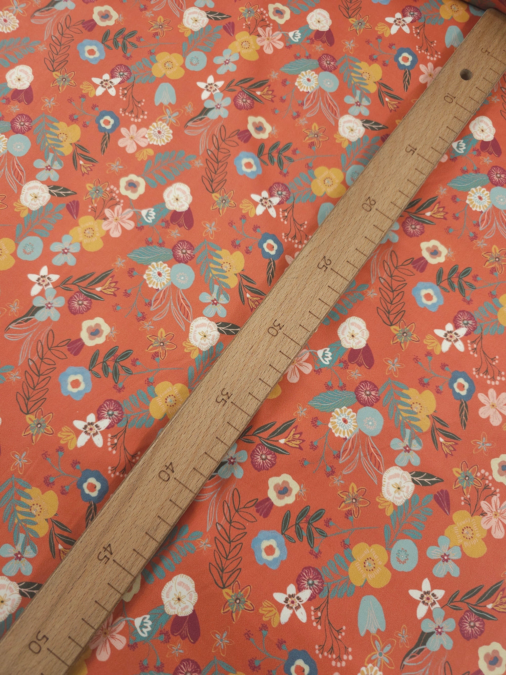 Rustic Floral Burst 100% Cotton 57"