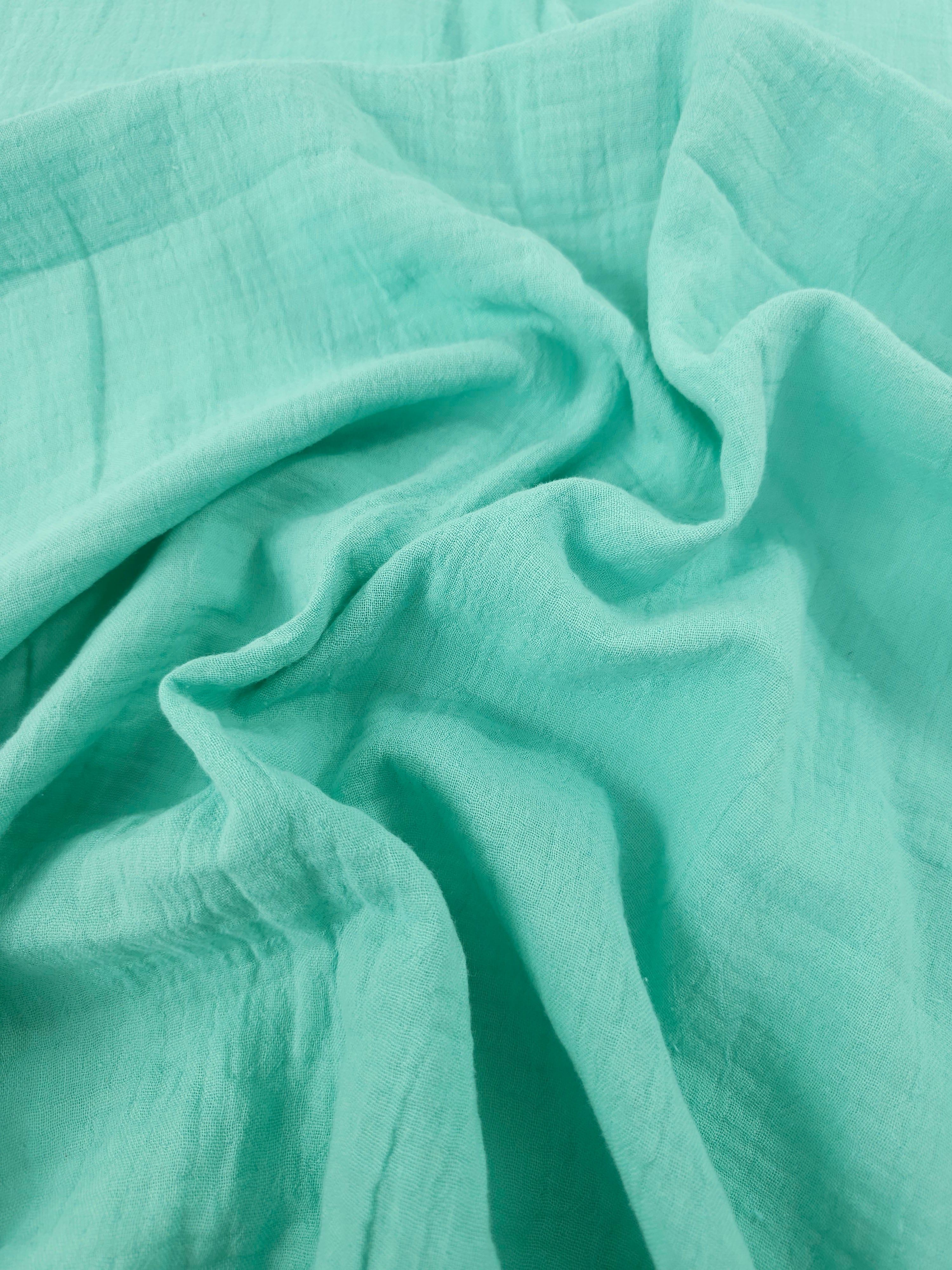 Minty Aqua Double Gauze