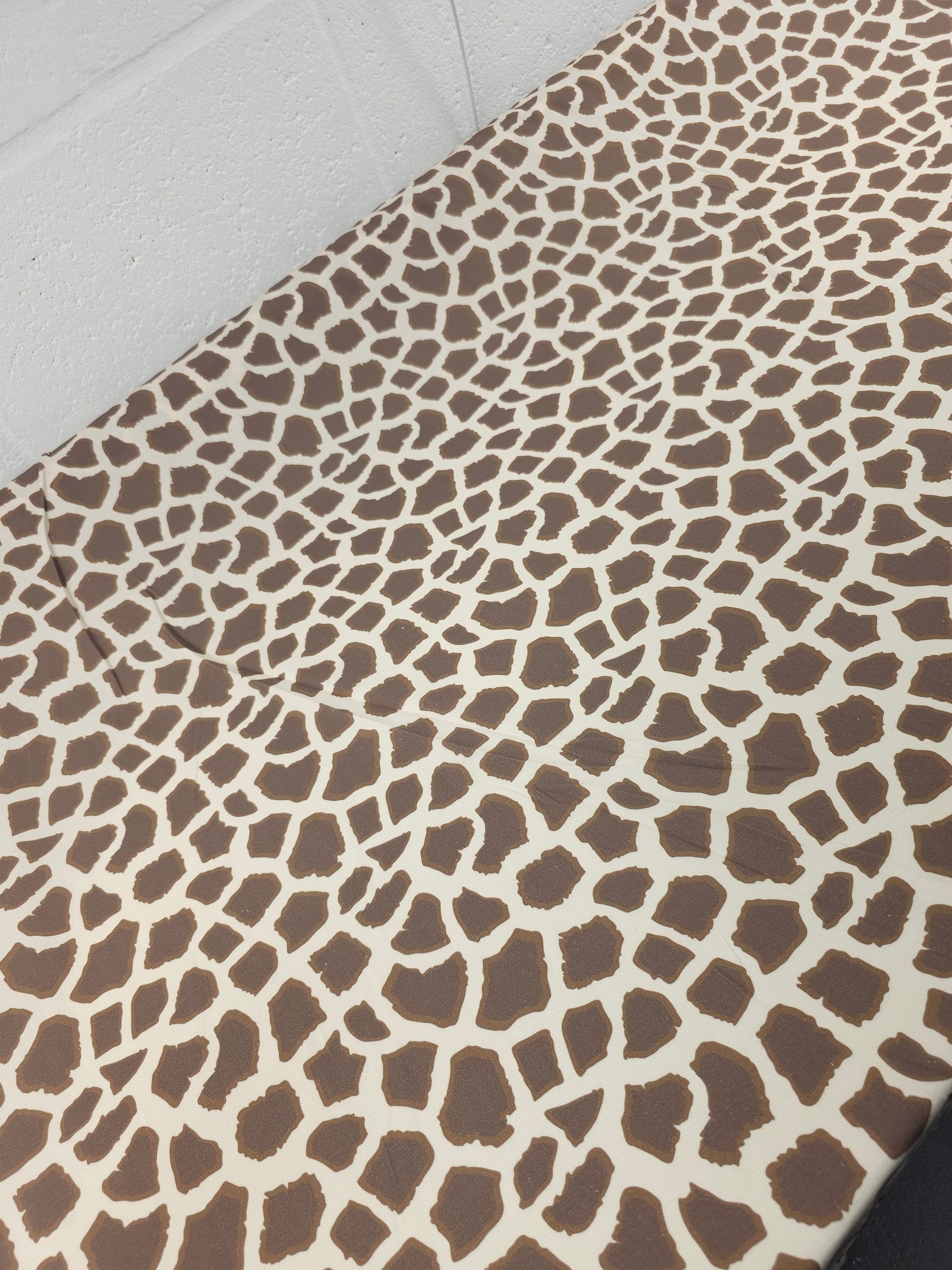Giraffe Print Cotton Viscose