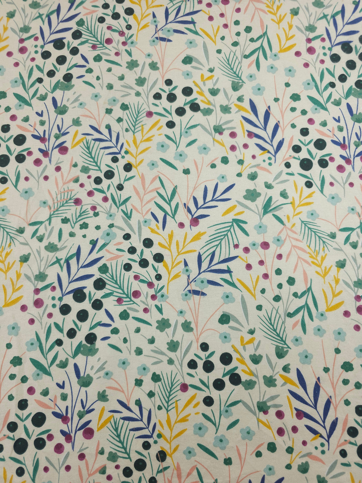 Berries And Branches Lightweight Flannel Cotton