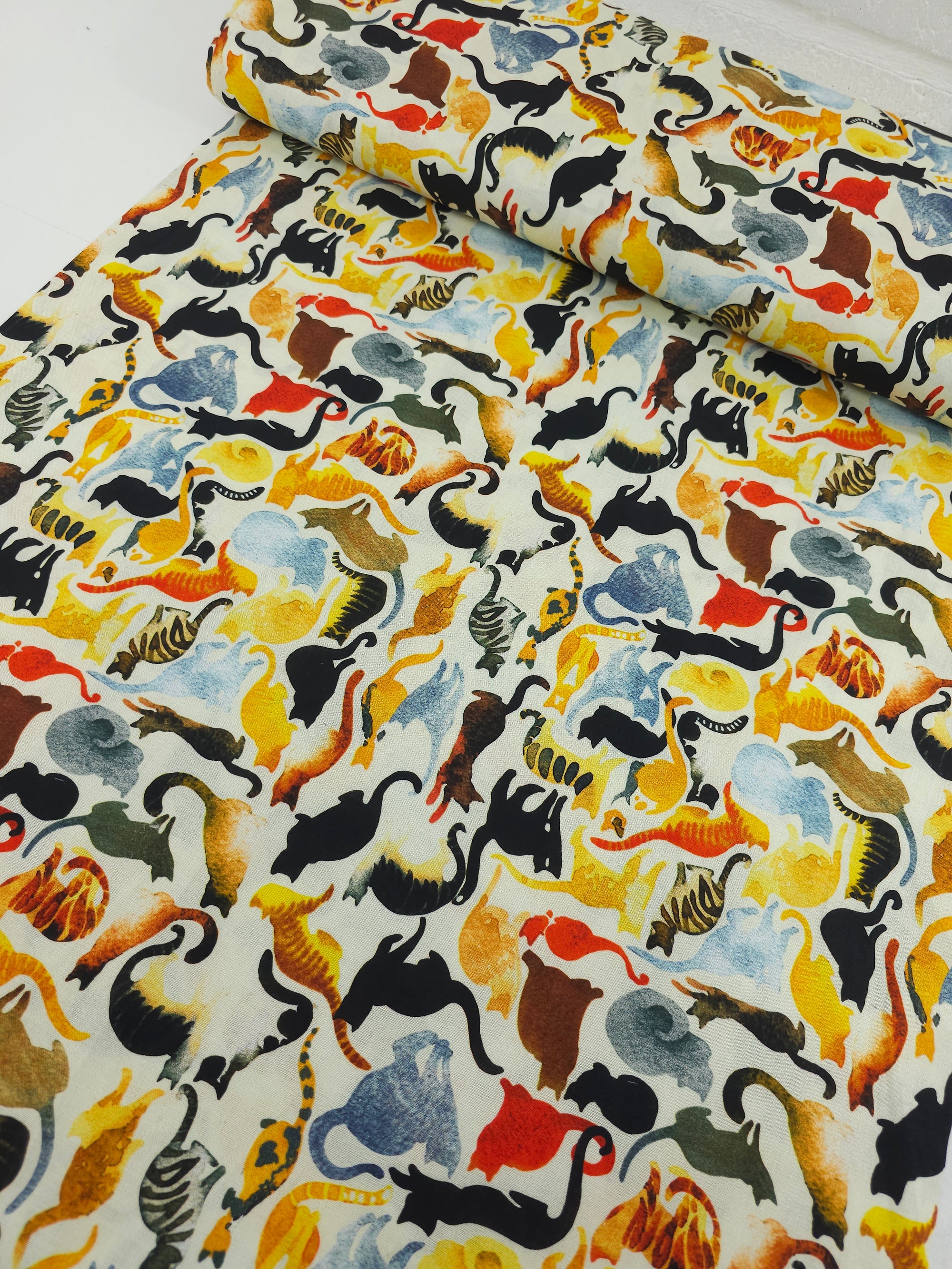 Multi Cat Party 100% Cotton - Joann