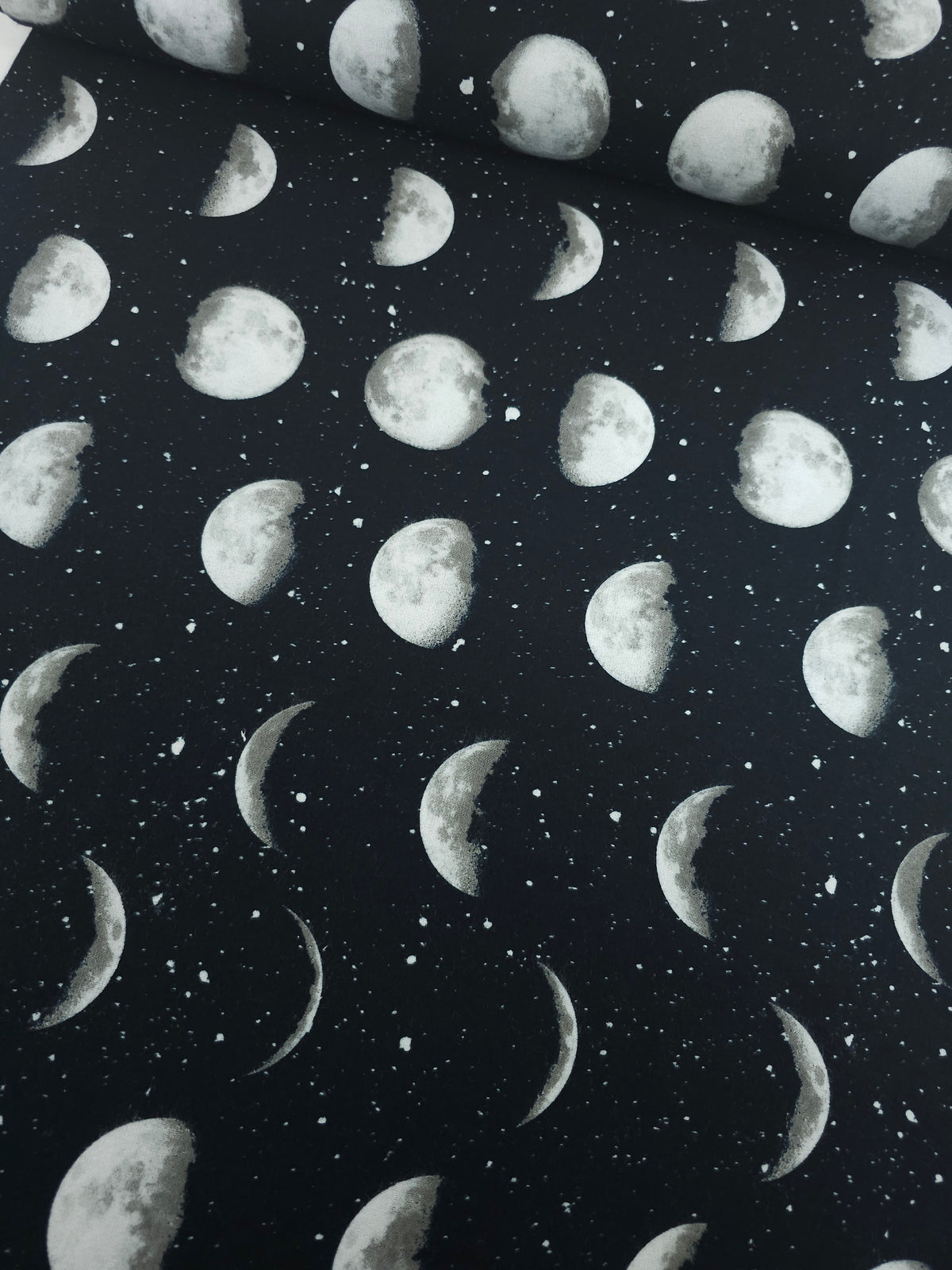 Moon Phases Lightweight Flannel Cotton