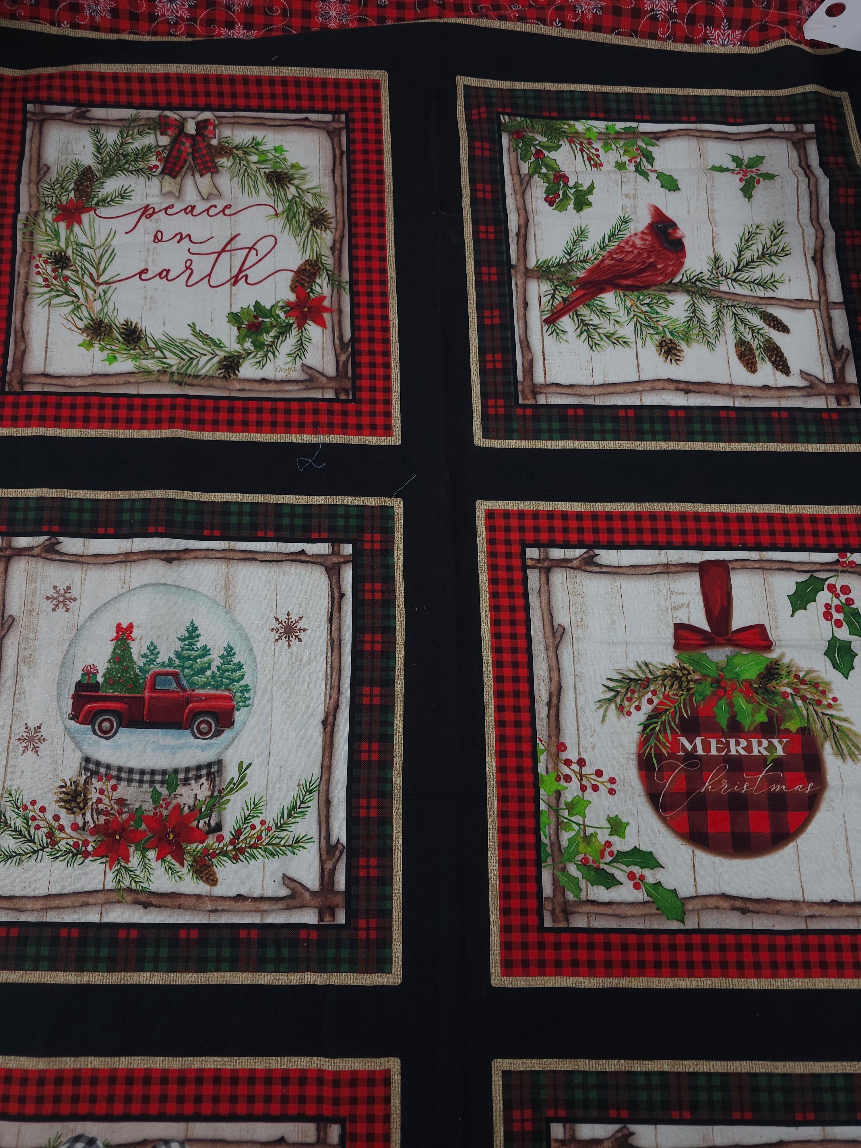 Peace on earth Cotton panel- 0.5m piece