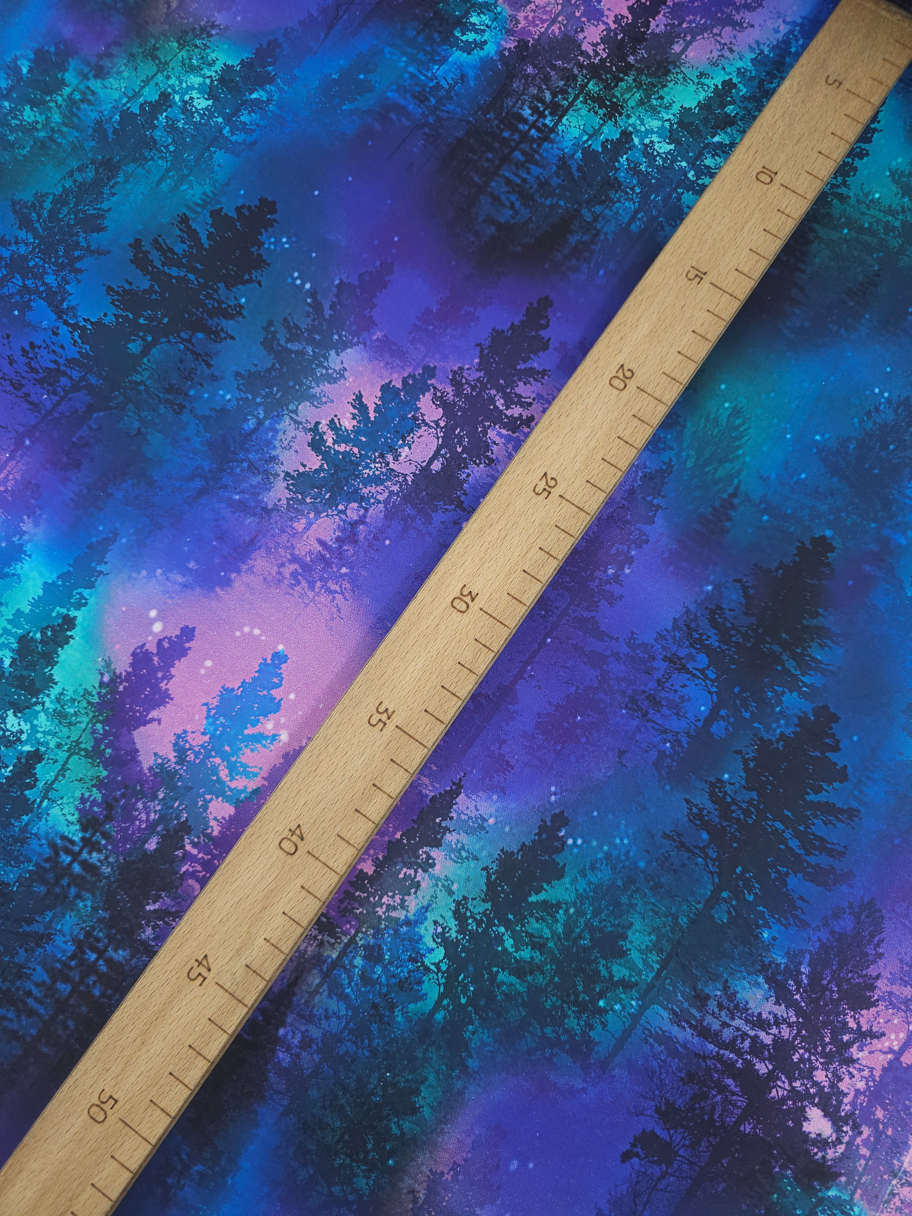 Purple/Blue Forest Aurora 100% Cotton