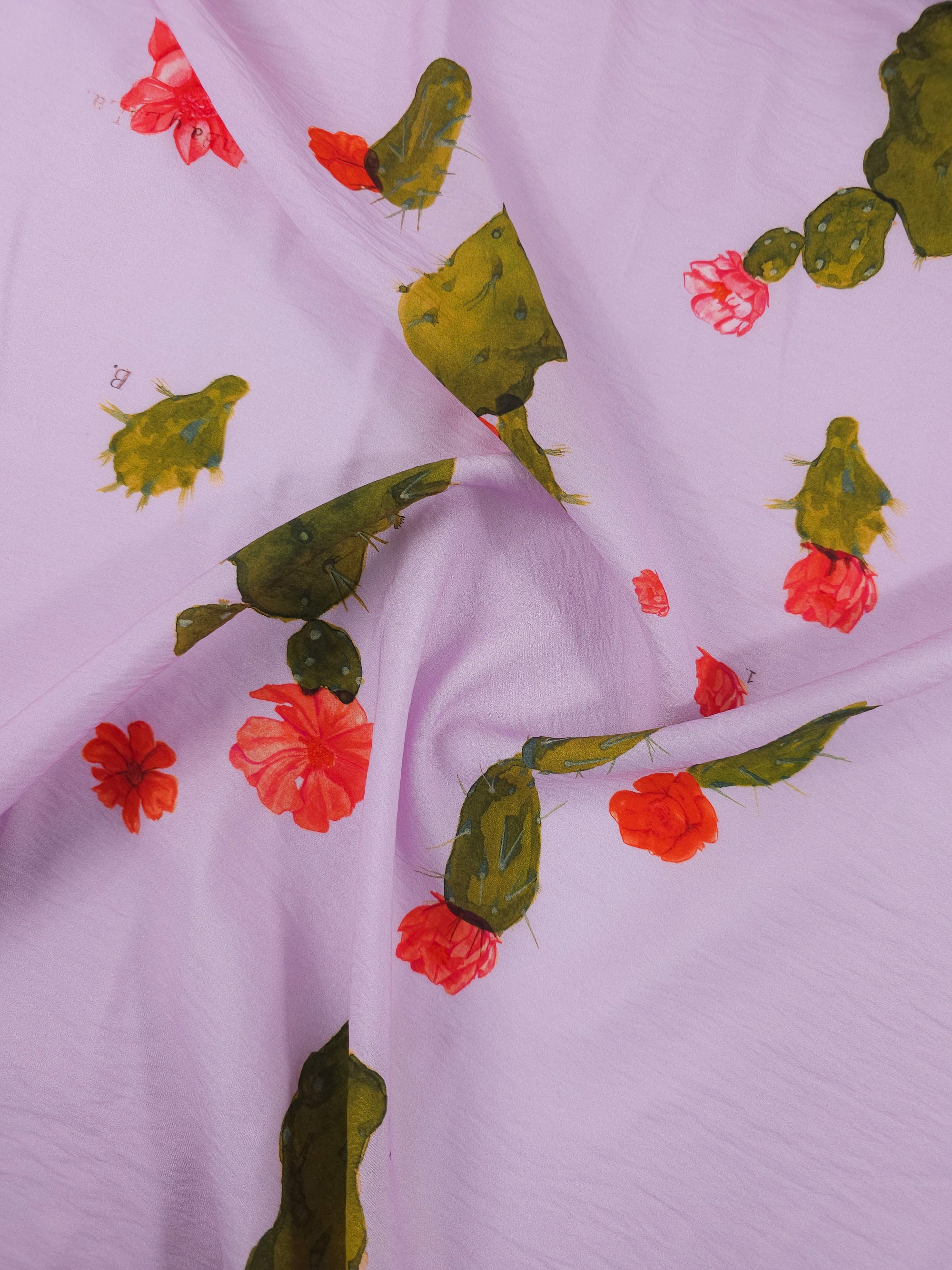 Lilac Floral Cactus Modal