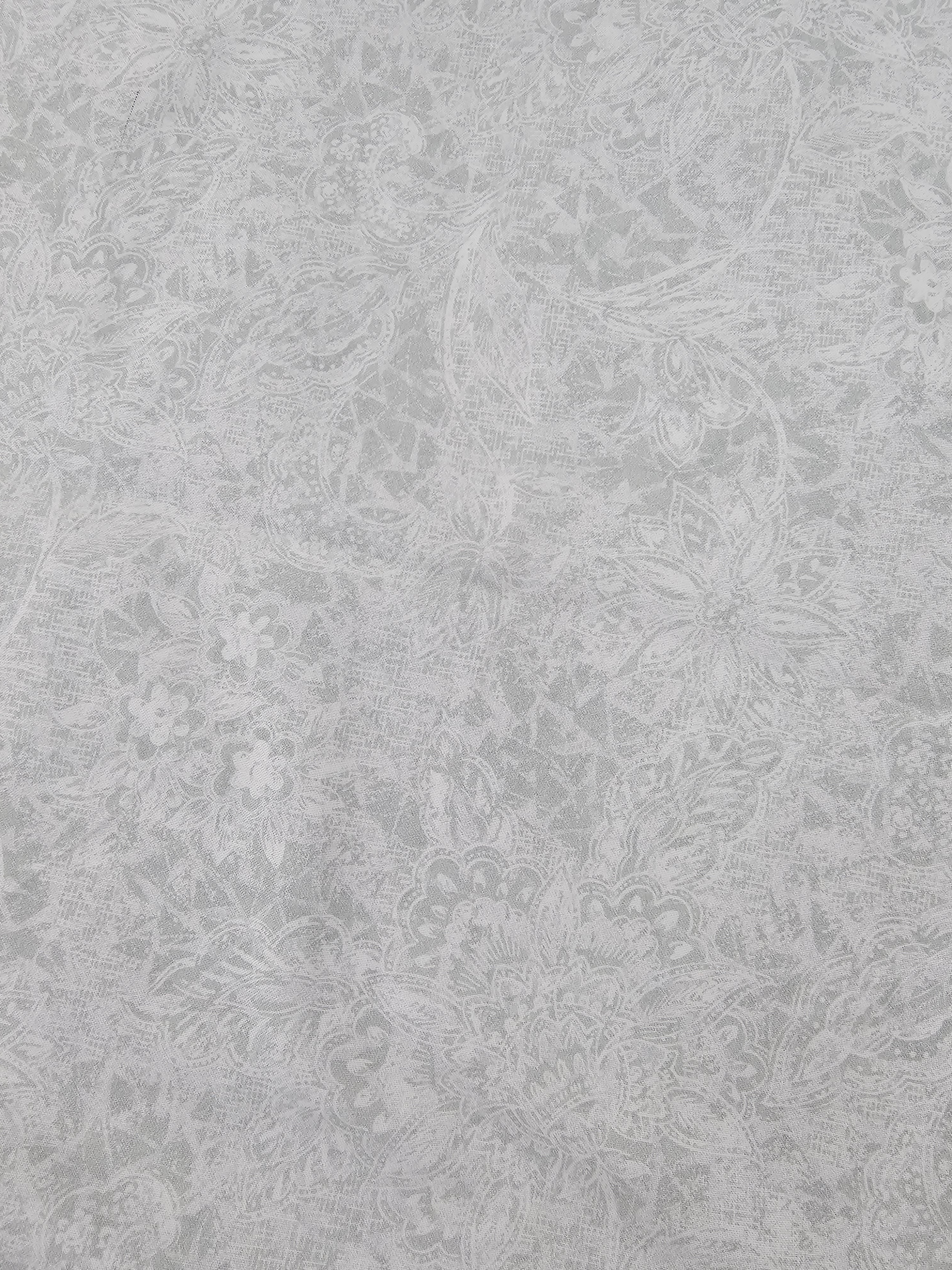 Light grey design Cotton- 2.2m piece