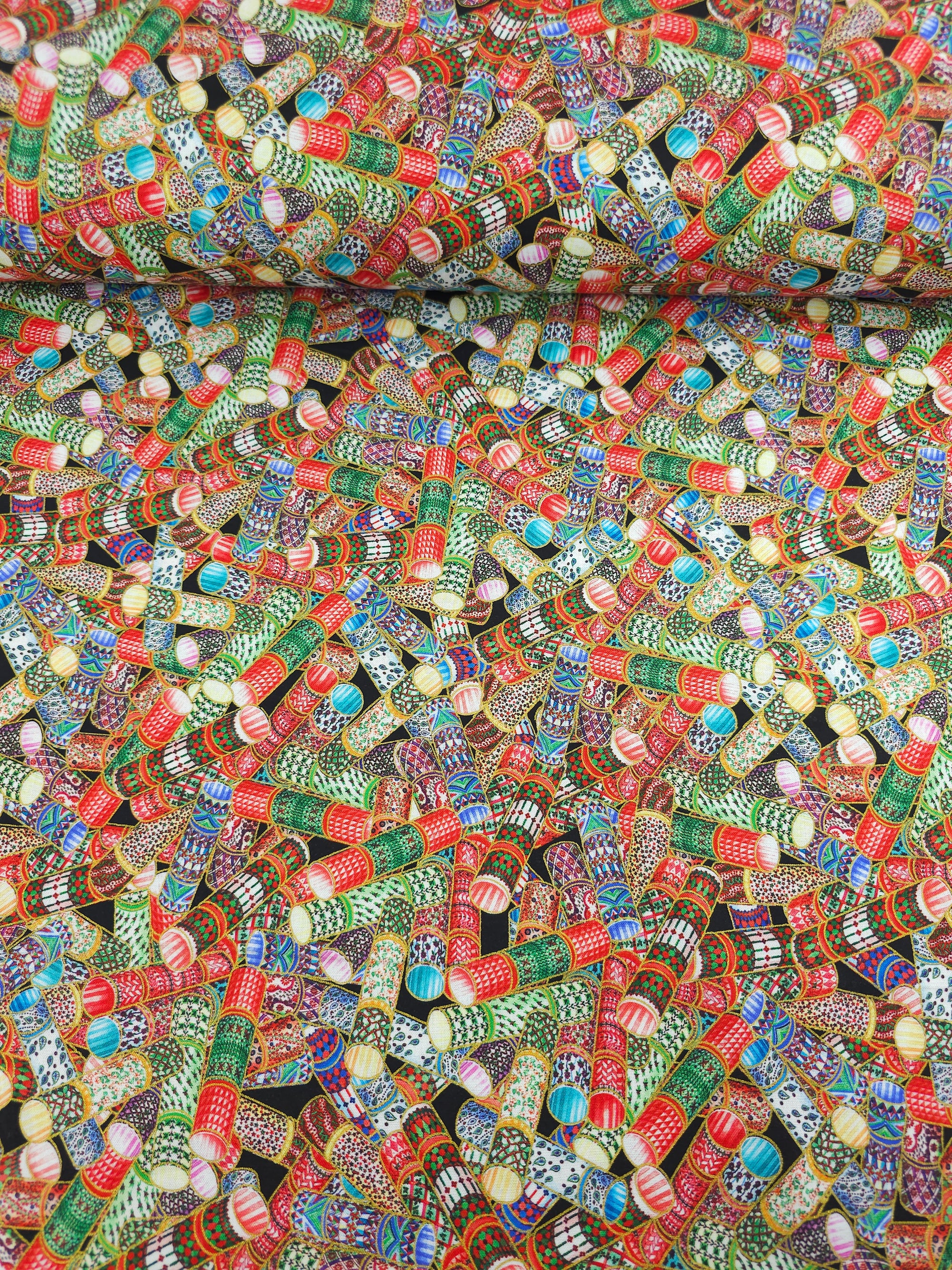 Parvaneh's Jeweled Christmas 100% Cotton - Robert Kaufman