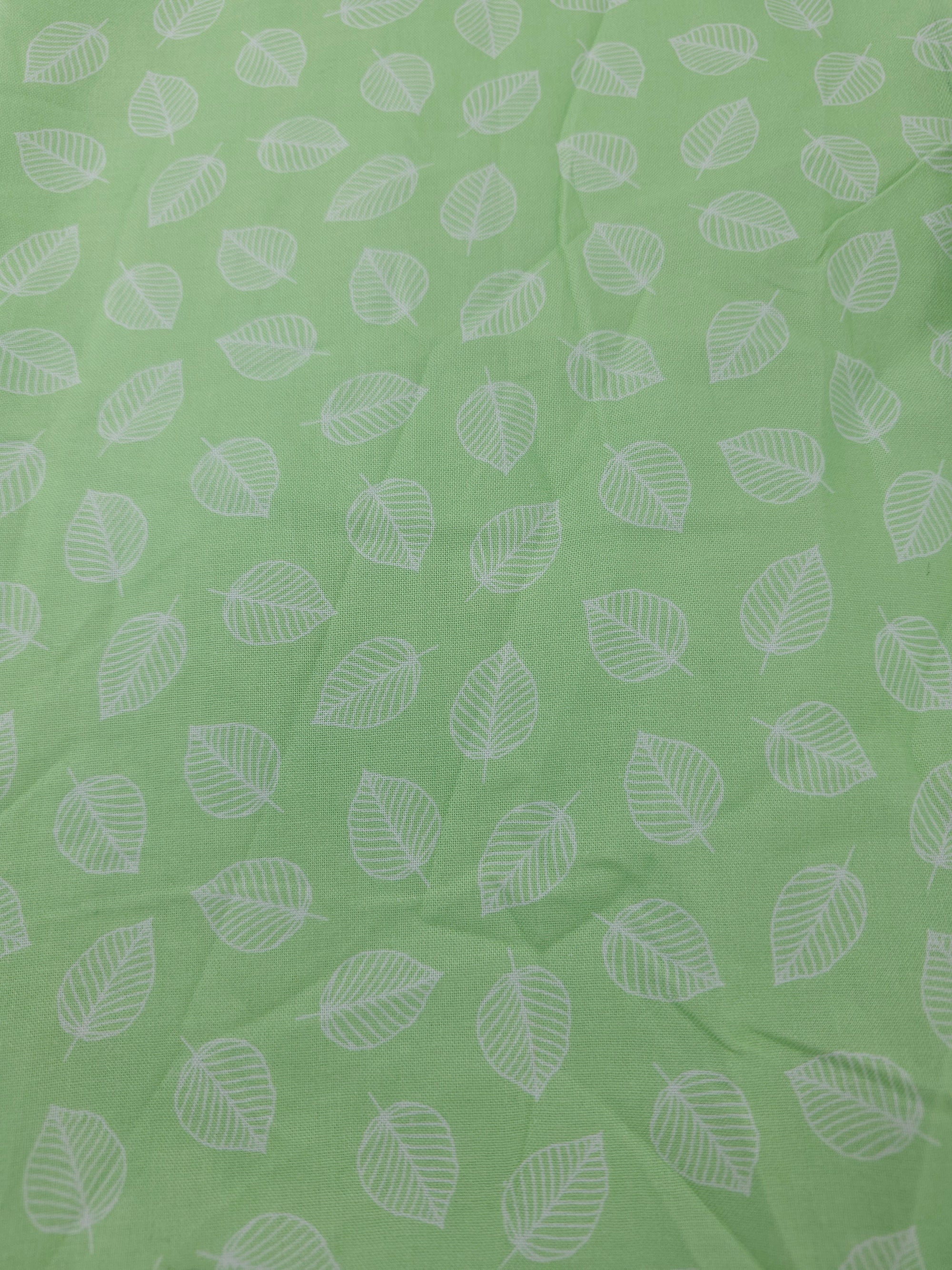 Apple green leaf Cotton- 1.6m piece