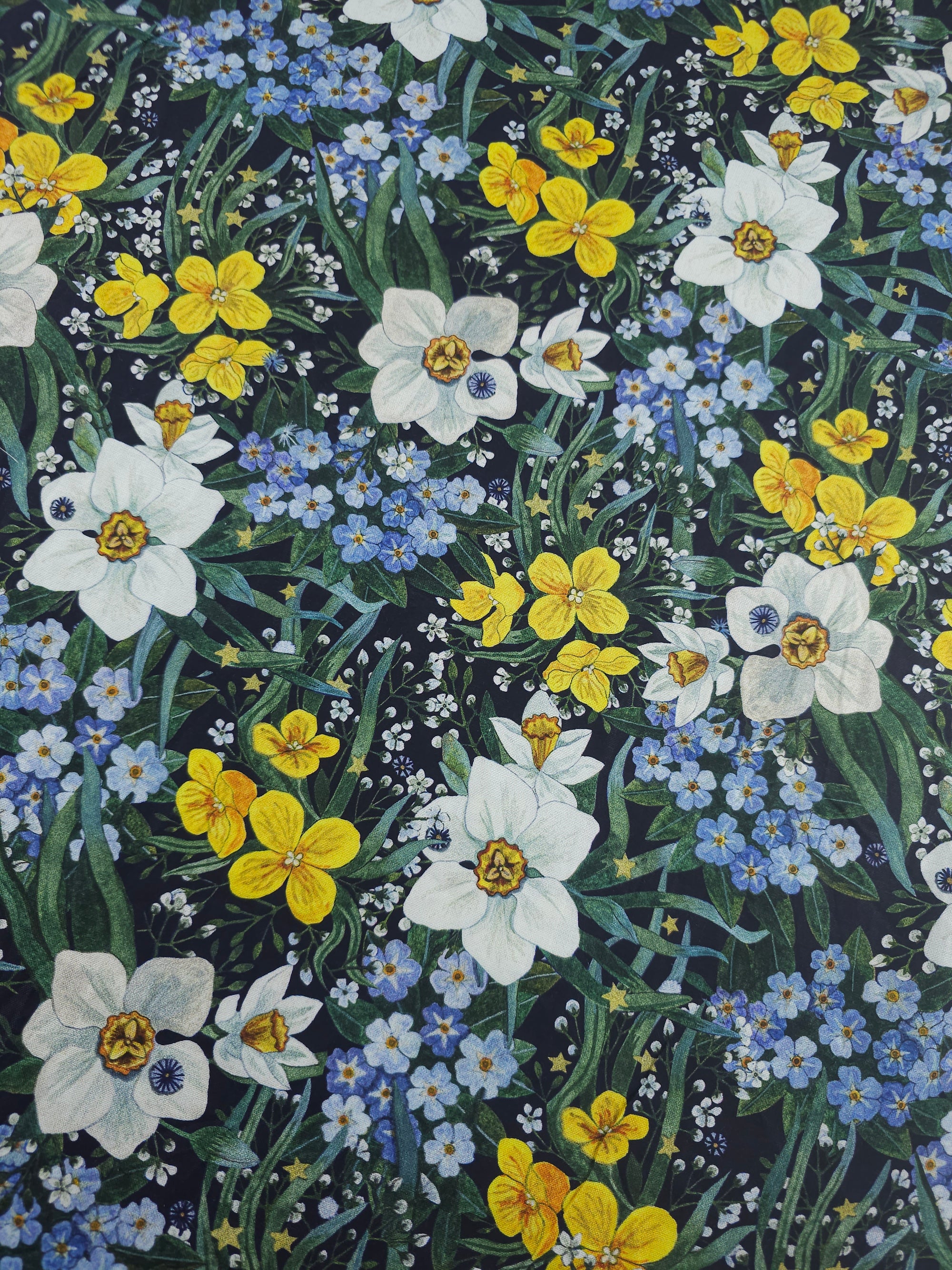 Floral Night Garden 100% Cotton - Free Spirit