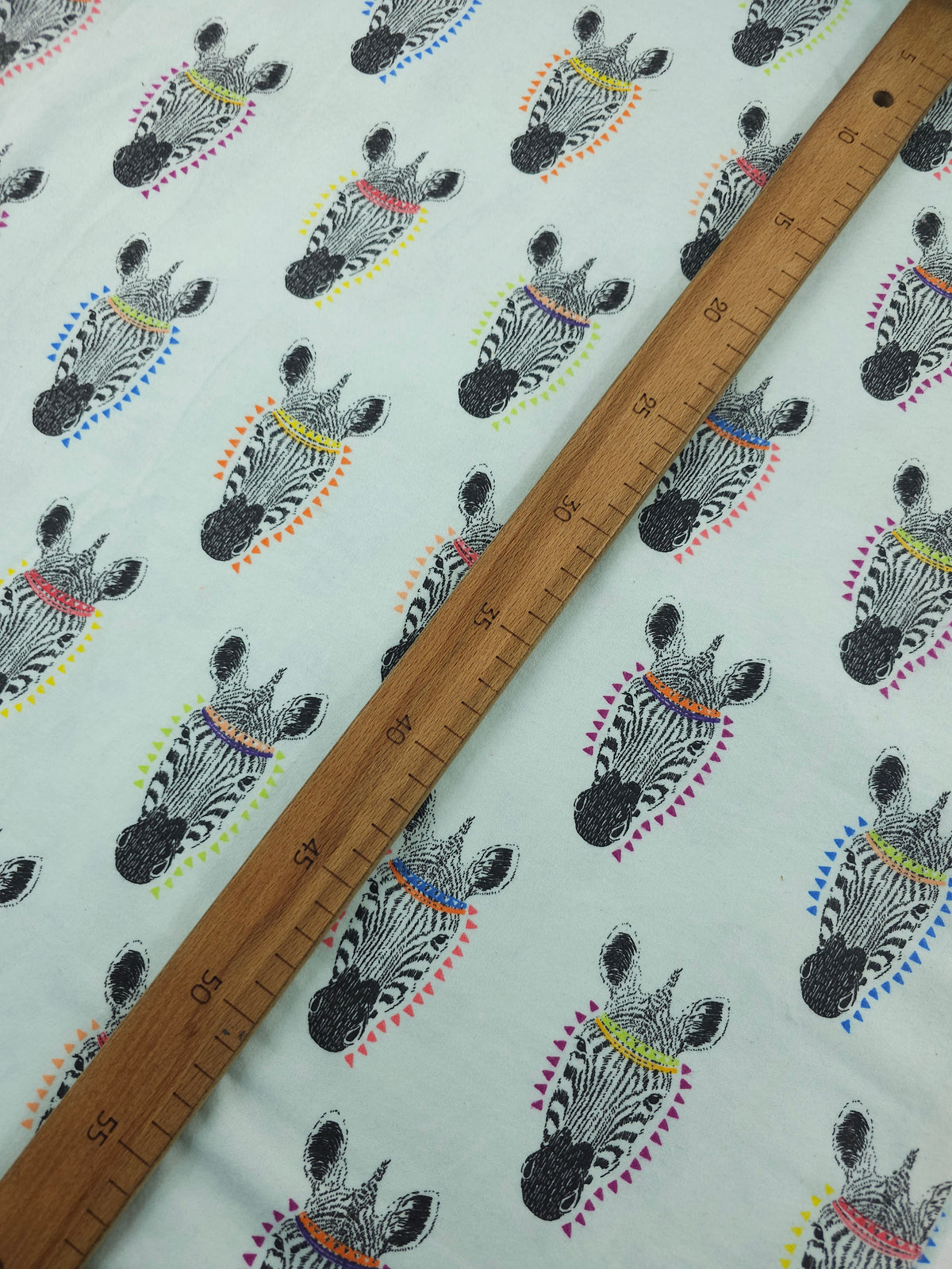 Mint Abstract Zebra Heads Lightweight Flannel Cotton - Joann