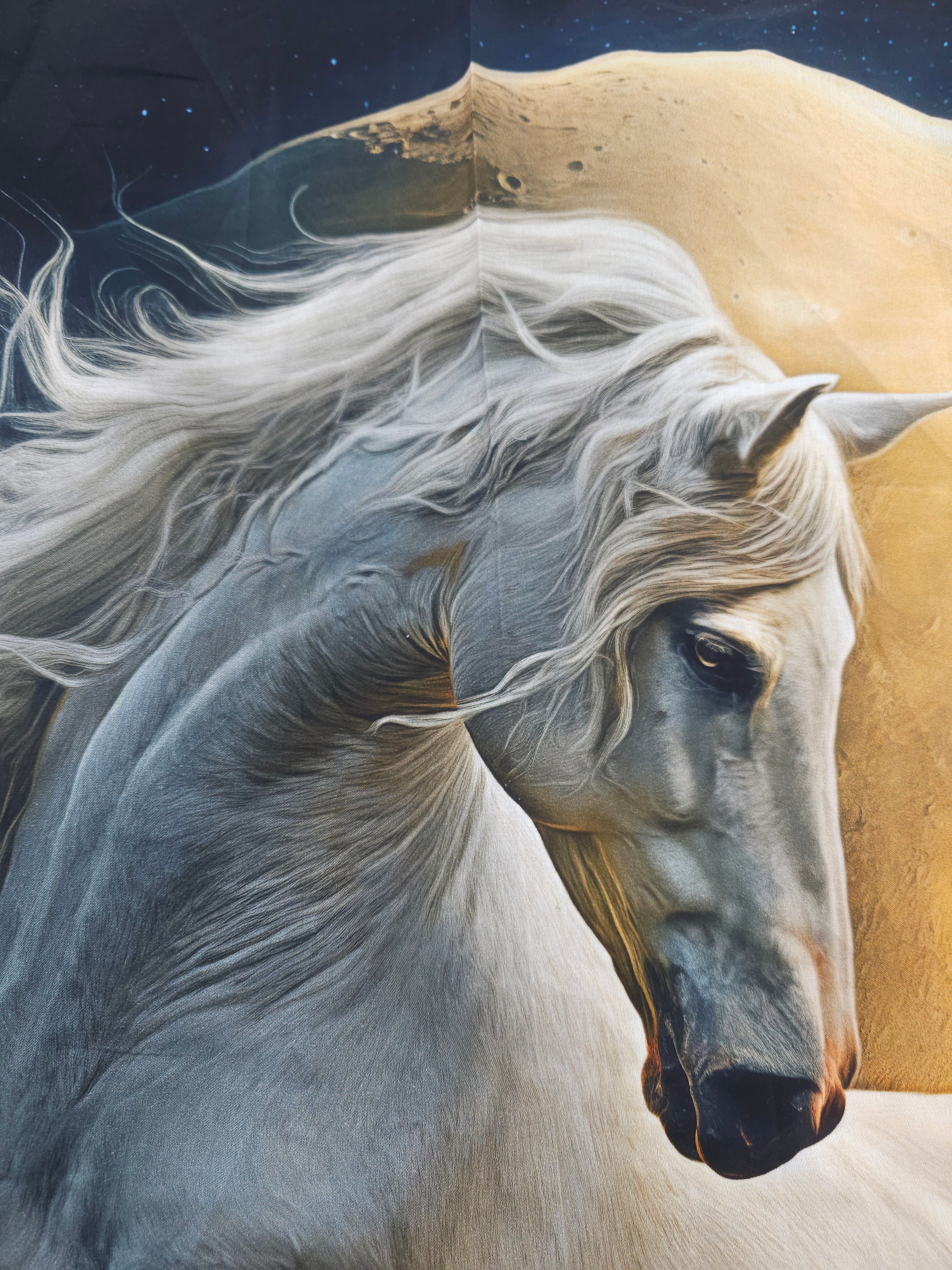 Majestic horse Cotton panel- 0.9m piece