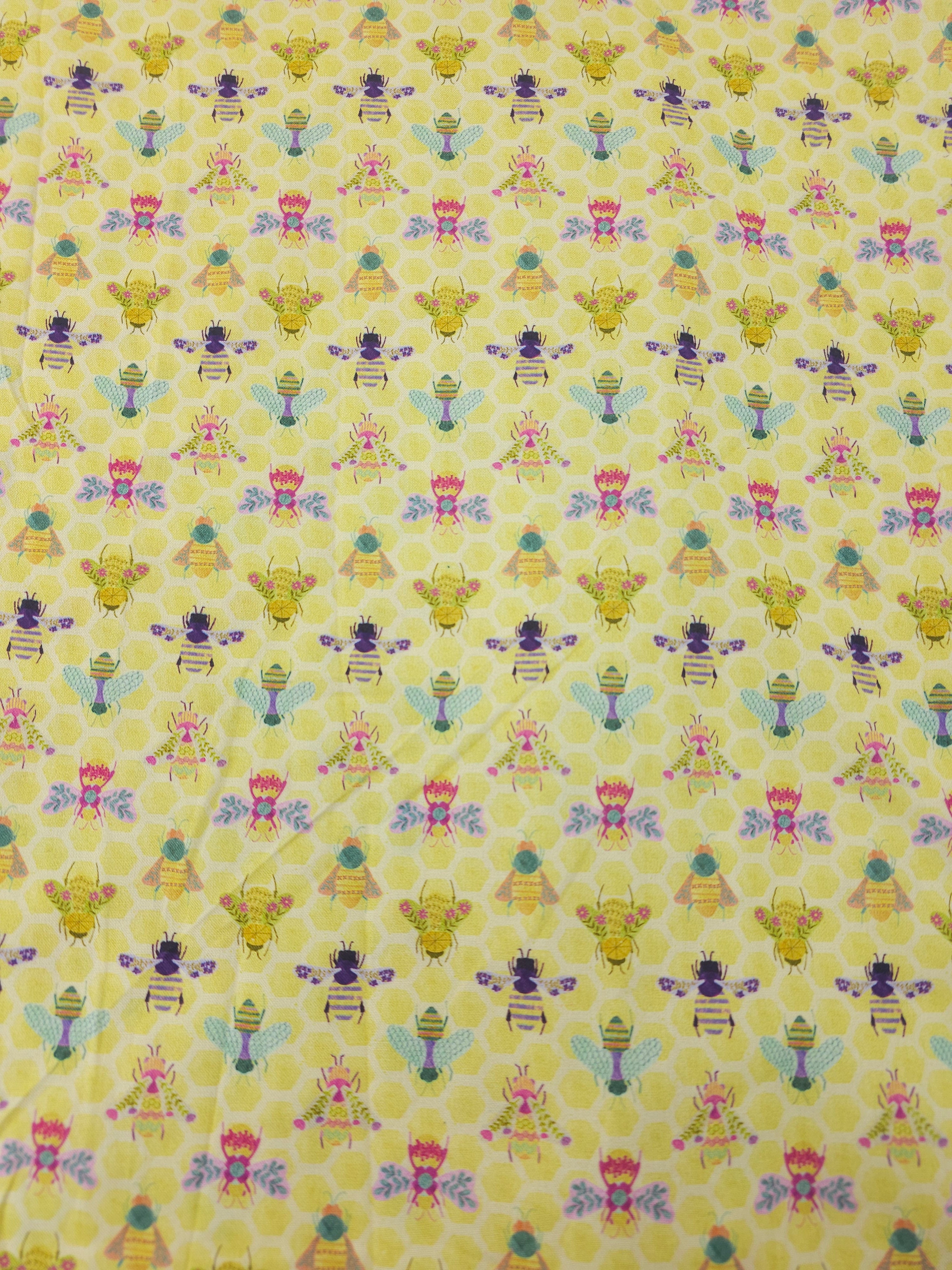 Yellow Bee Hornet 100% Cotton