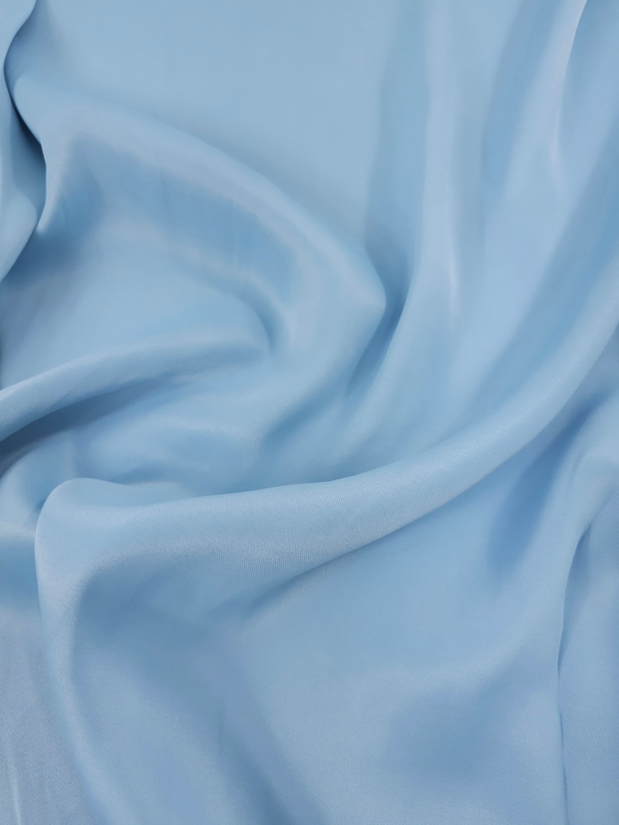 Sky Blue Viscose Satin