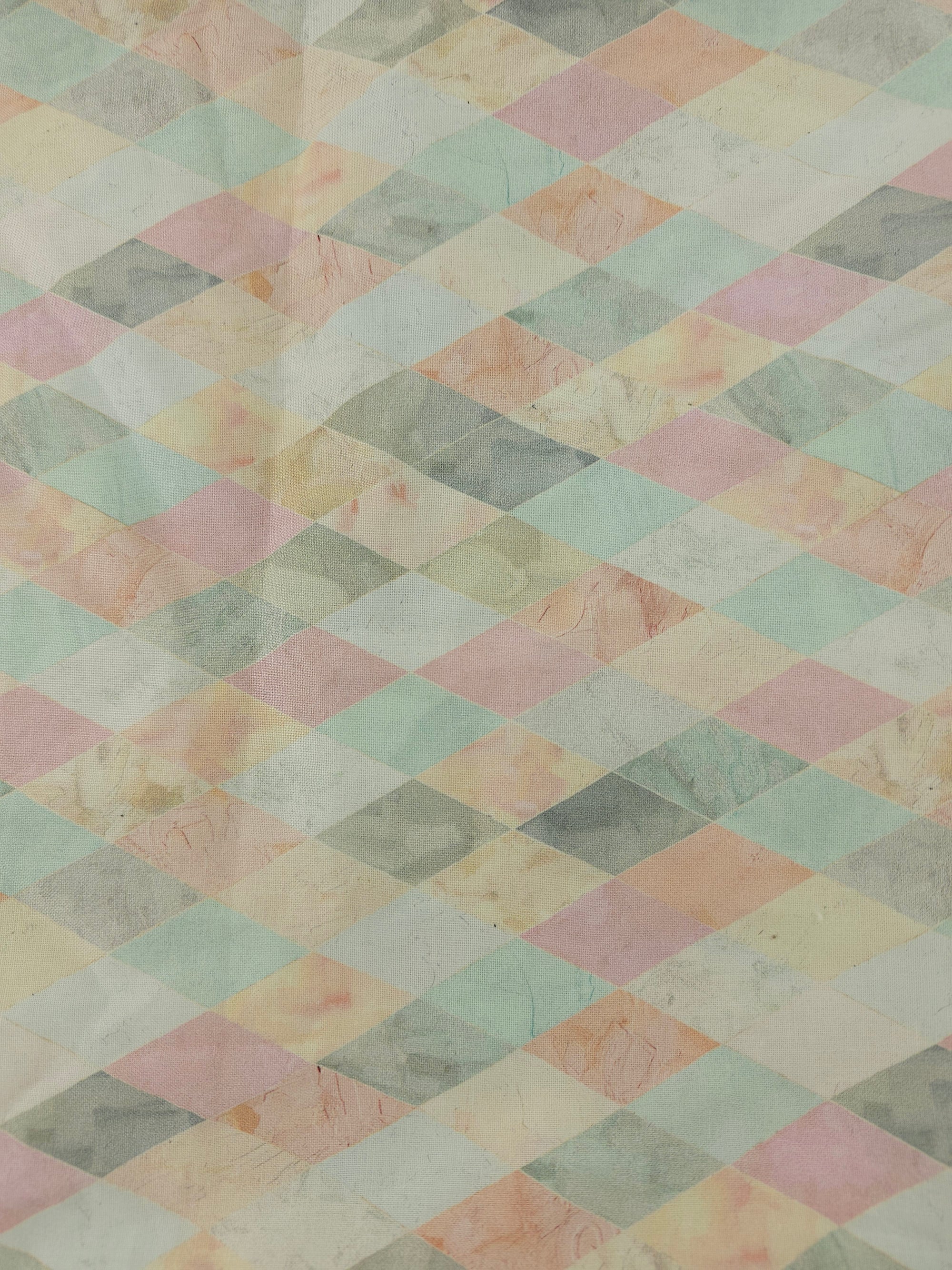 Pastel diamond Cotton- 1.8m piece