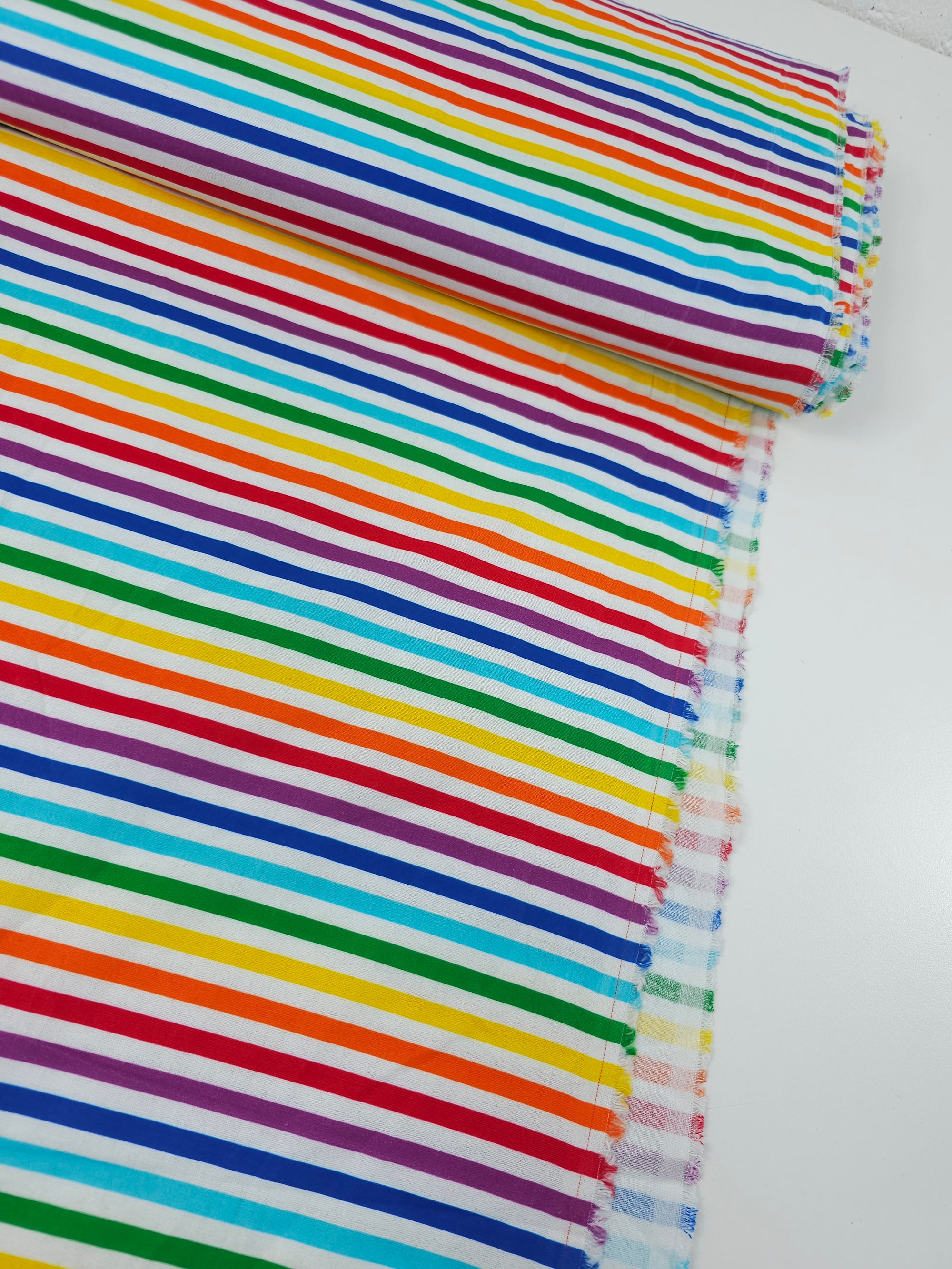 Rainbow Stripe 100% Cotton